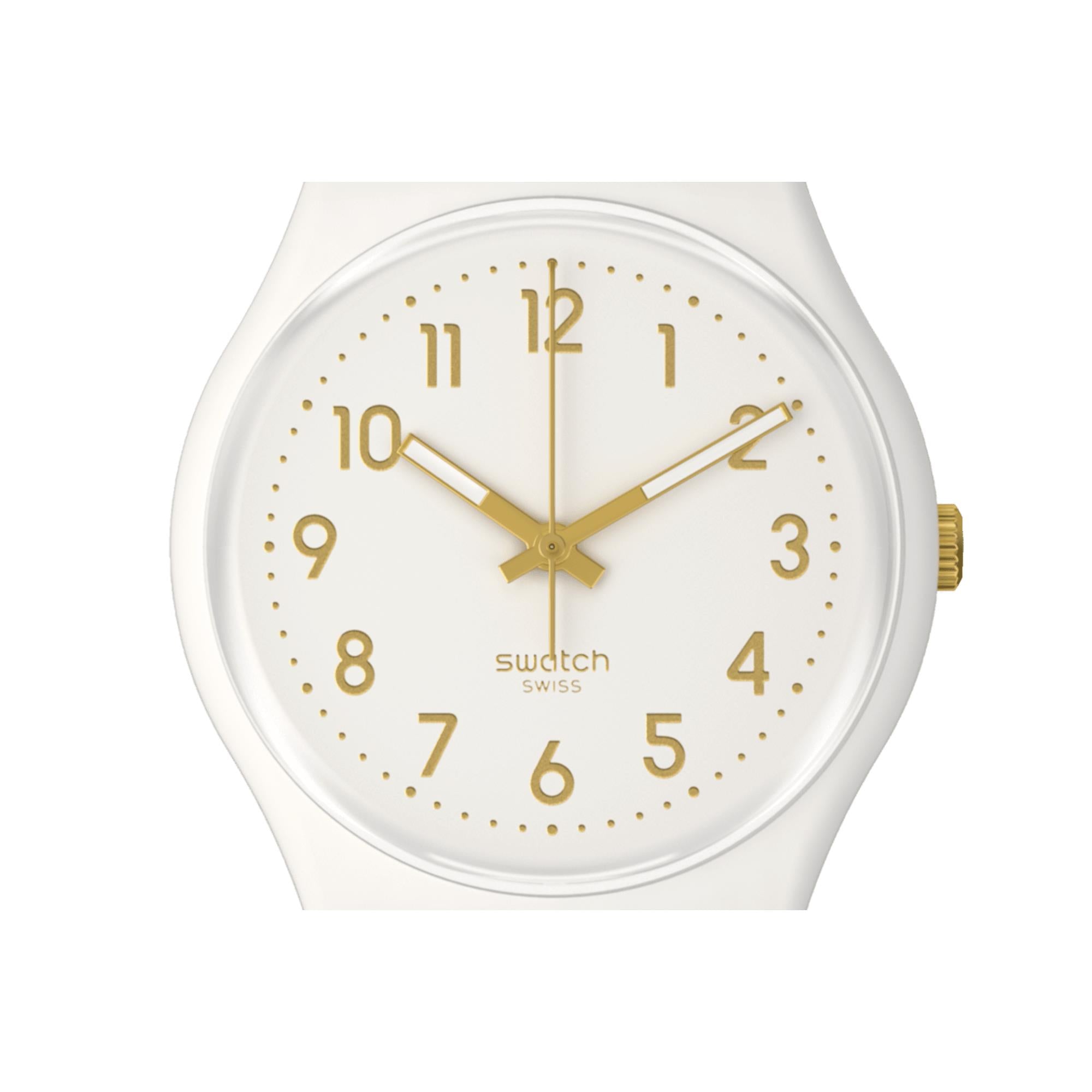 Swatch SwatchPay! White Bishop Pay! Quartz White Dial Silicone Watch SO28W111-5300