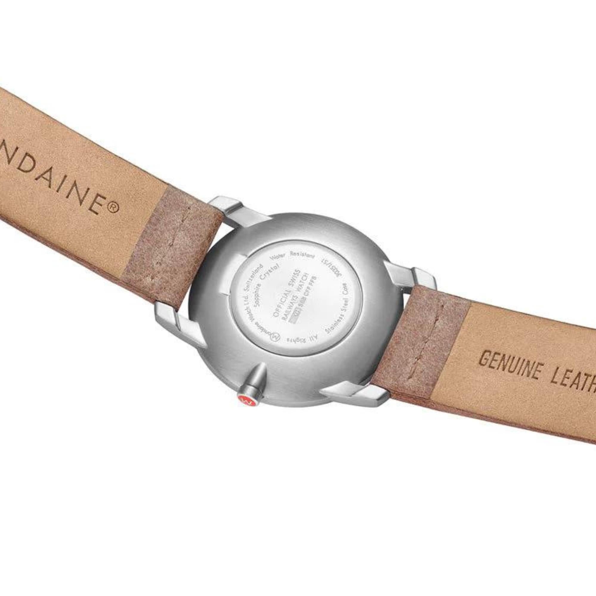 Mondaine Simply Elegant Quartz White Dial Leather Watch A400.30351.16SBG