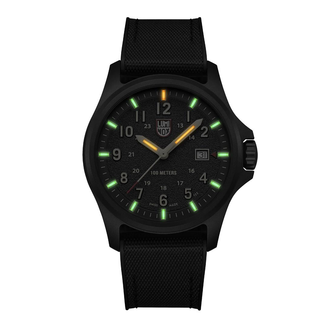 Luminox Atacama Field 43mm Black Dial Rubber Mens Quartz Watch XL.1970.SET