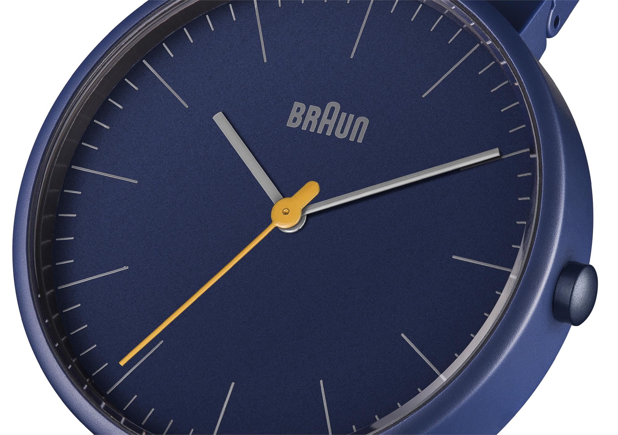 Braun Quartz Classic Blue Dial Navy Bracelet Watch BN0171NVNVG