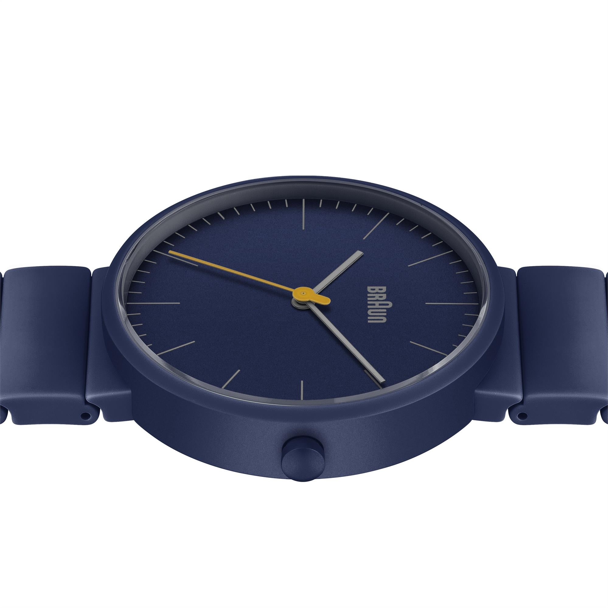 Braun Quartz Classic Blue Dial Navy Bracelet Watch BN0171NVNVG