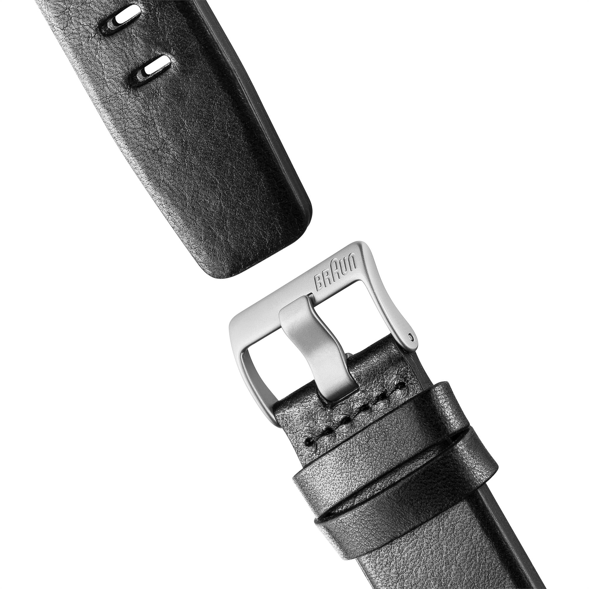 Braun Classic Quarz Weiß Zifferblatt Schwarzes Lederarmband Damen Uhr BN0173WHBKL