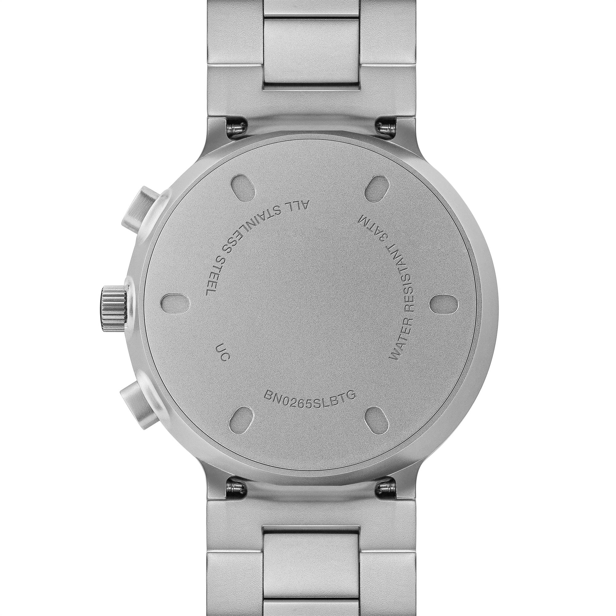 Braun Classic Quarz Silber Zifferblatt Stahlarmband Herren Uhr BN0265SLBTG