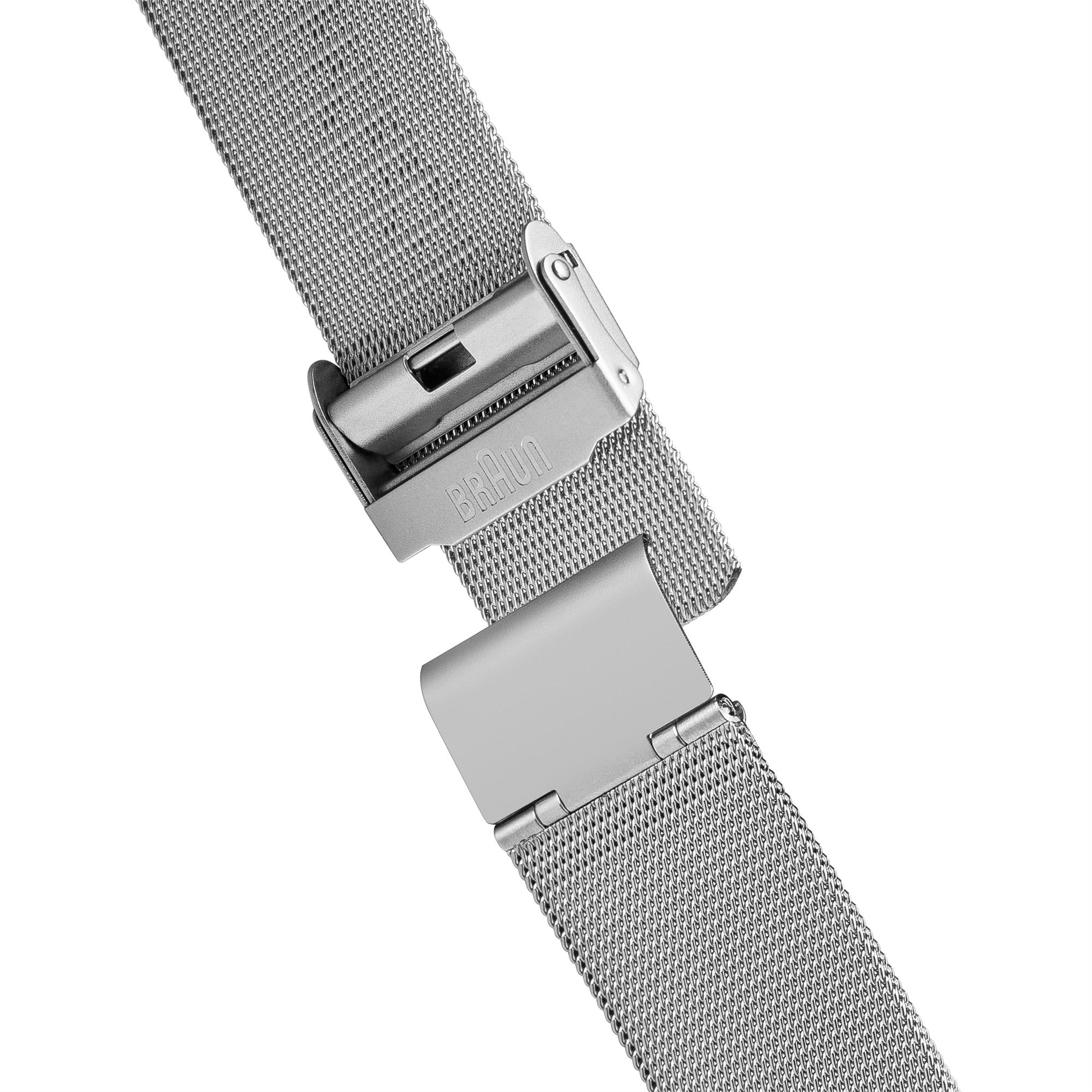 Braun Classic Quartz Black Dial Steel Strap Men's Watch BN0032BKSLMHG