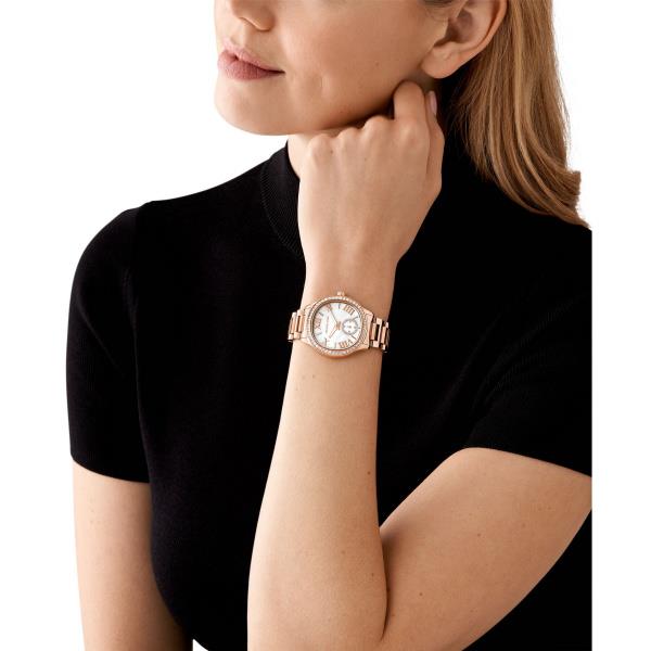 Michael Kors Sage Quartz Mother Of Pearl Dial Steel Strap Women's Watch MK4806