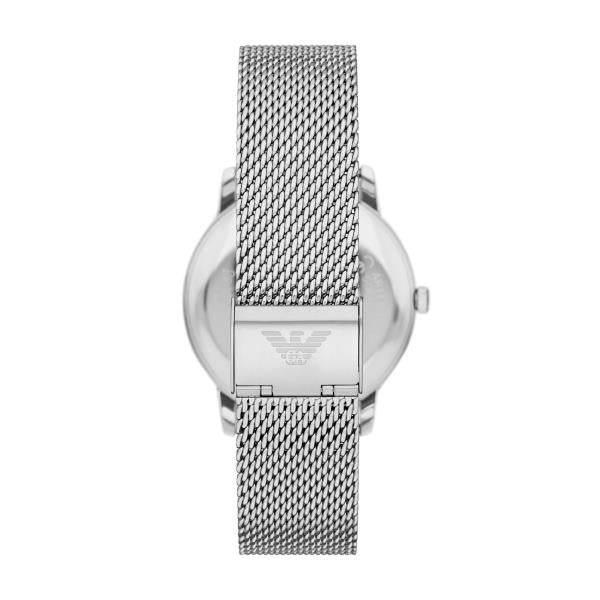 Emporio Armani Minimalist 42mm Blue Dial Steel Mens Quartz Watch AR11571