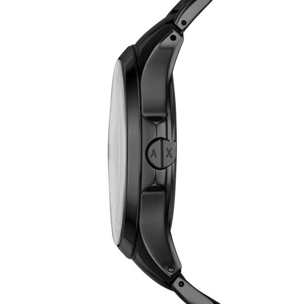 Armani Exchange Hampton 46mm Black Dial Steel Mens Quartz Watch AX2104