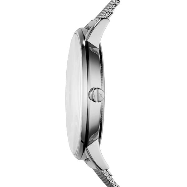 Armani Exchange Lola 36mm Silbernes Zifferblatt Stahl Damen Quarz Uhr AX5535