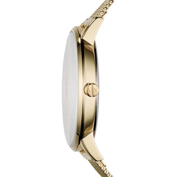 Armani Exchange Lola 36mm Gold Dial Steel Ladies Quartz Watch AX5536