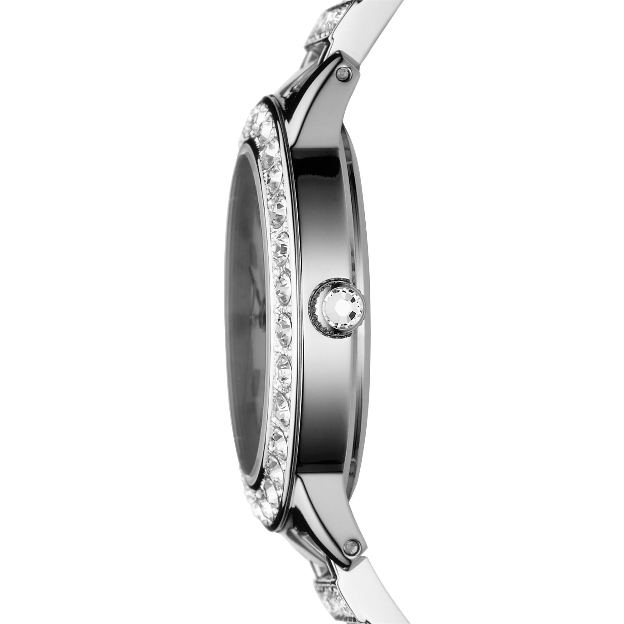 Fossil Jesse 34mm Silver Dial Steel Ladies Quartz Watch ES2362