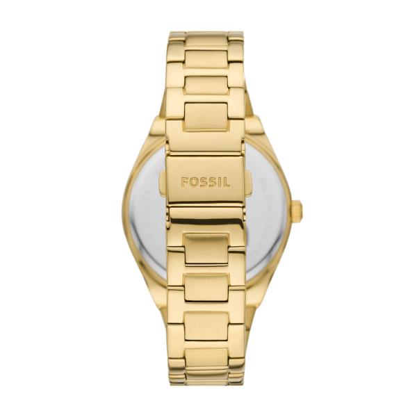 Fossil Scarlette 38mm Pink Dial Steel Ladies Quartz Watch ES5325