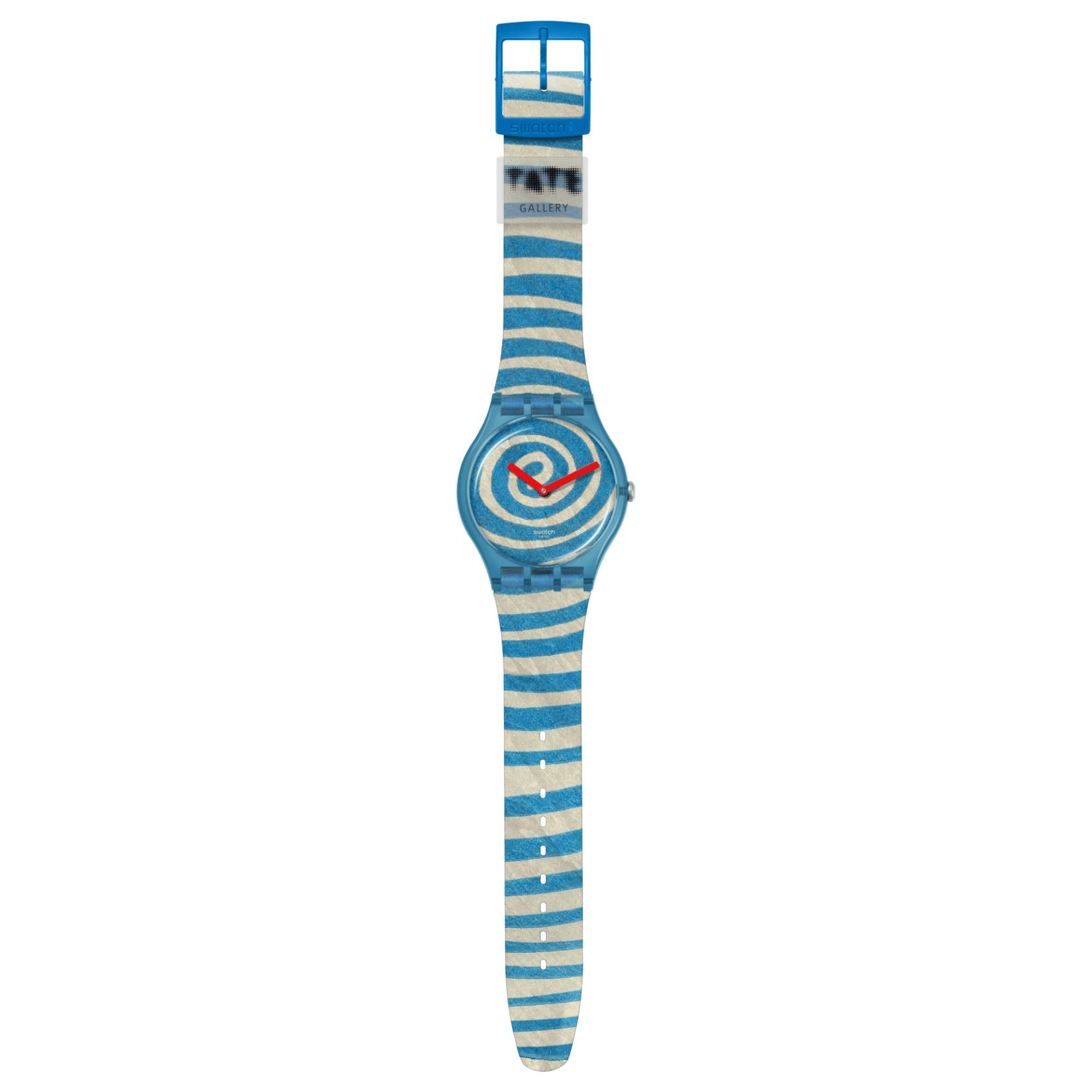 Swatch BOURGEOIS'S SPIRALS PAY! Multi-Coloured Dial Silicone Strap Watch SVIZ1O5C-5300