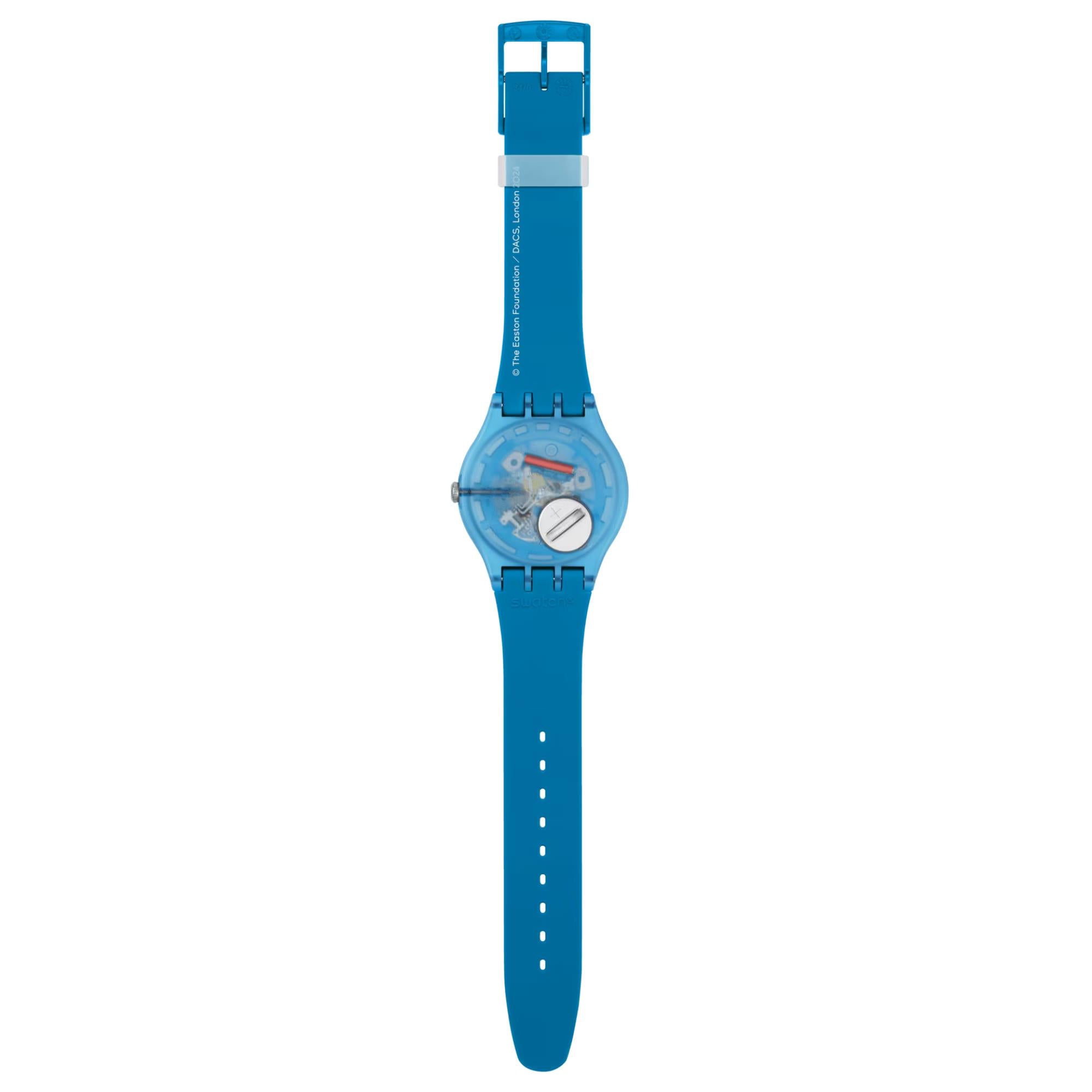 Swatch x Tate Bourgeois's Spirals Silicone Strap Watch SUOZ364C