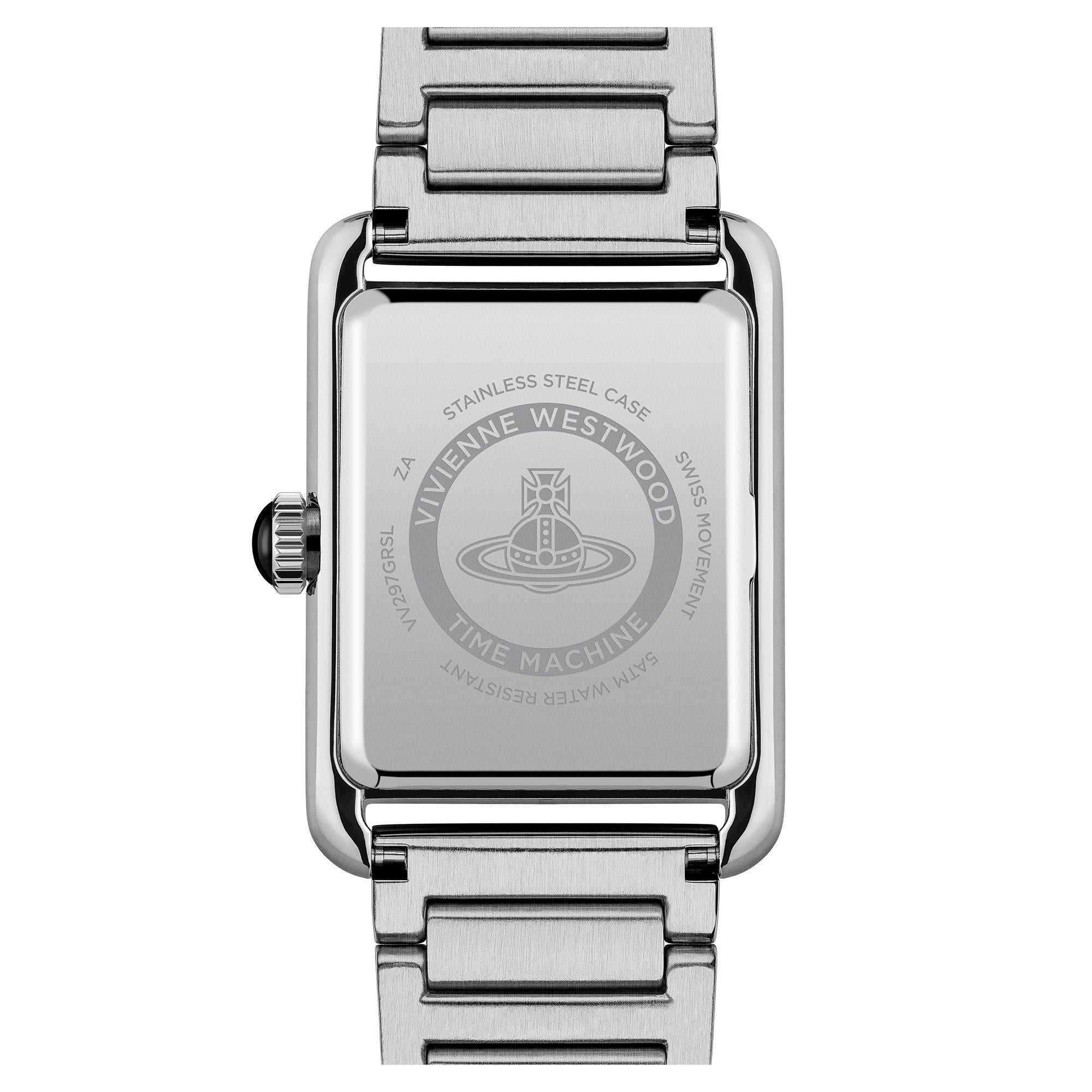 Vivienne Westwood Shacklewell Quarz Grünes Zifferblatt Edelstahlarmband Damen Uhr VV297GRSL