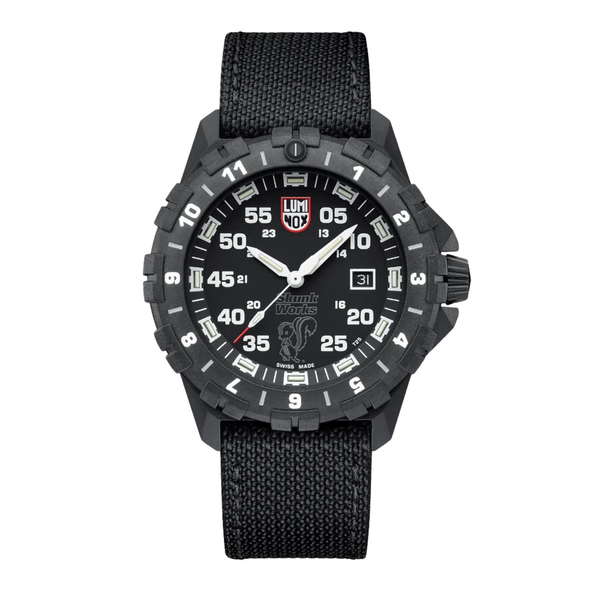 Luminox F-117 Nighthawk 44mm Black Dial Textile Mens Quartz Watch XA.6442.H.SET