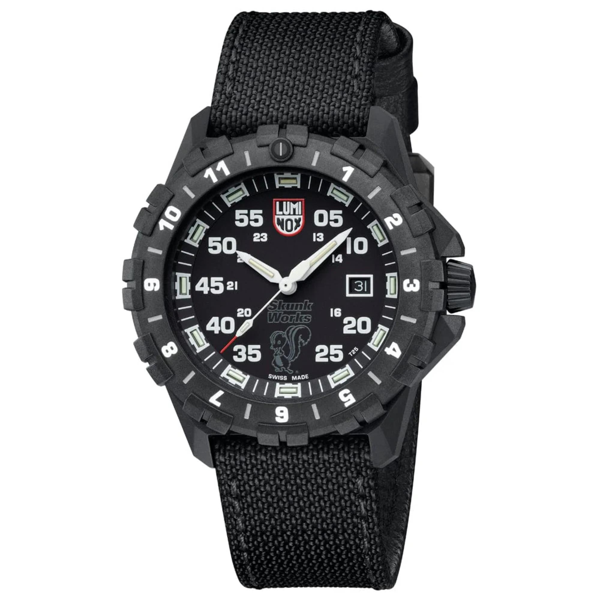 Luminox F-117 Nighthawk 44mm Black Dial Textile Mens Quartz Watch XA.6442.H.SET