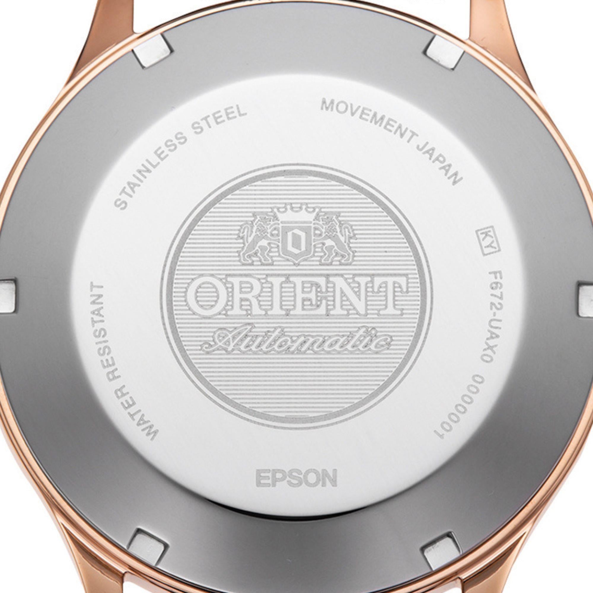 Orient Bambino 42mm Bronze Dial Leather Mens Automatic Watch RA-AC0P04Y10B