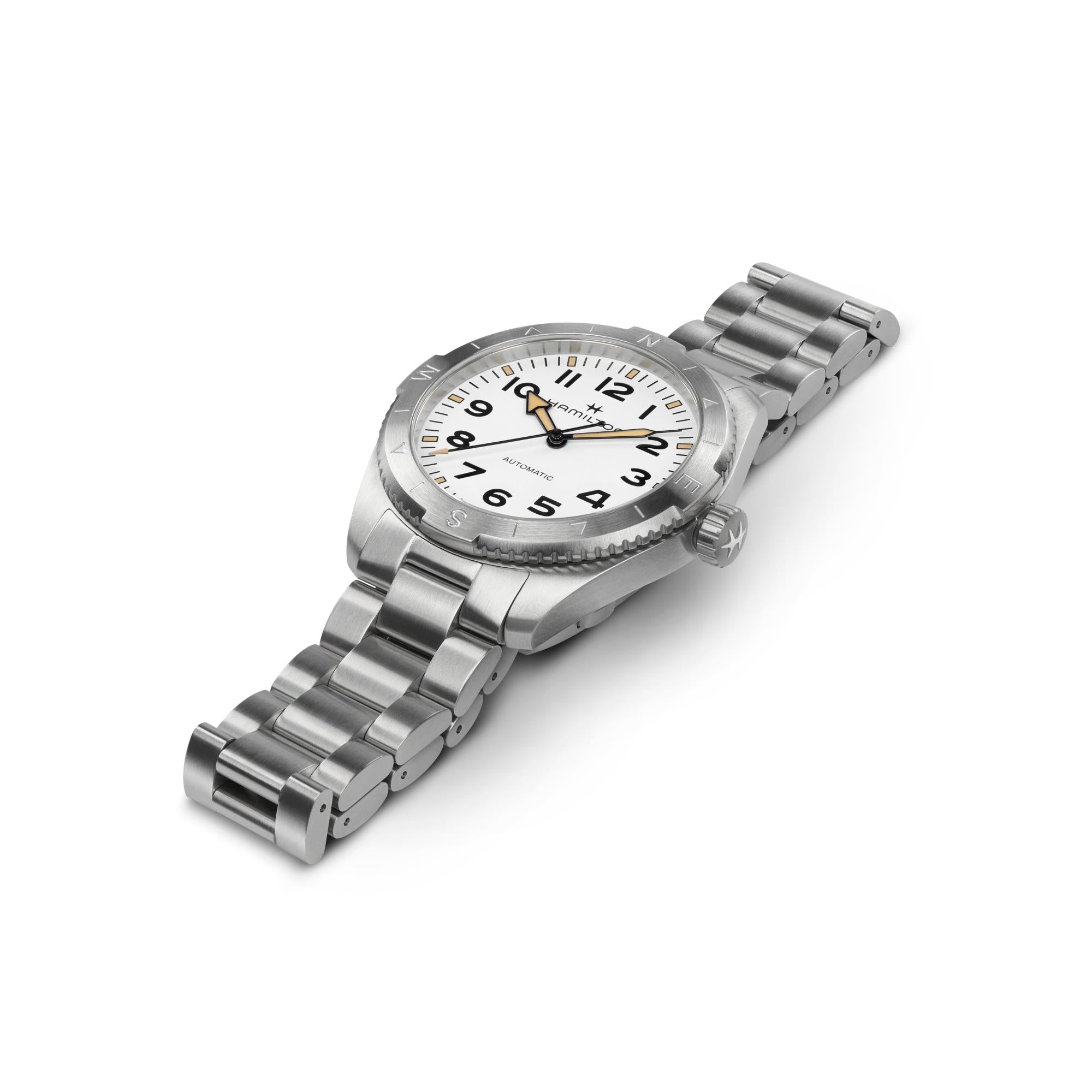 Hamilton Khaki Field H70315110 stainless steel case side profile 
