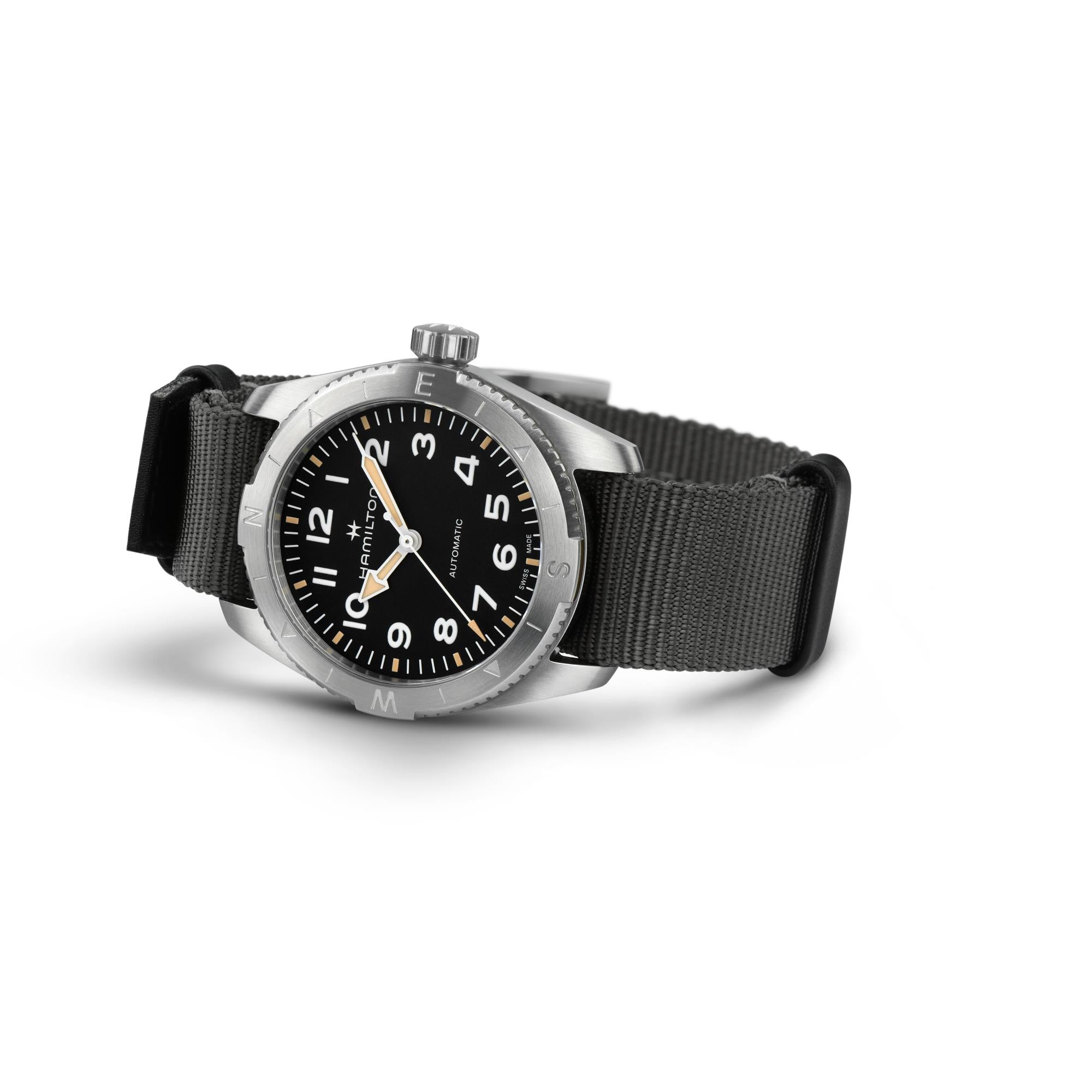 Hamilton Khaki Field 37mm Expedition Black Dial NATO Mens Automatic Watch H70225930