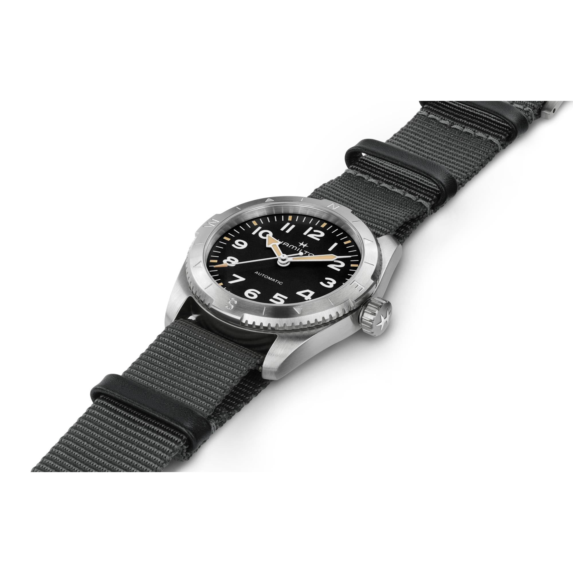 Hamilton Khaki Field 37mm Expedition Black Dial NATO Mens Automatic Watch H70225930