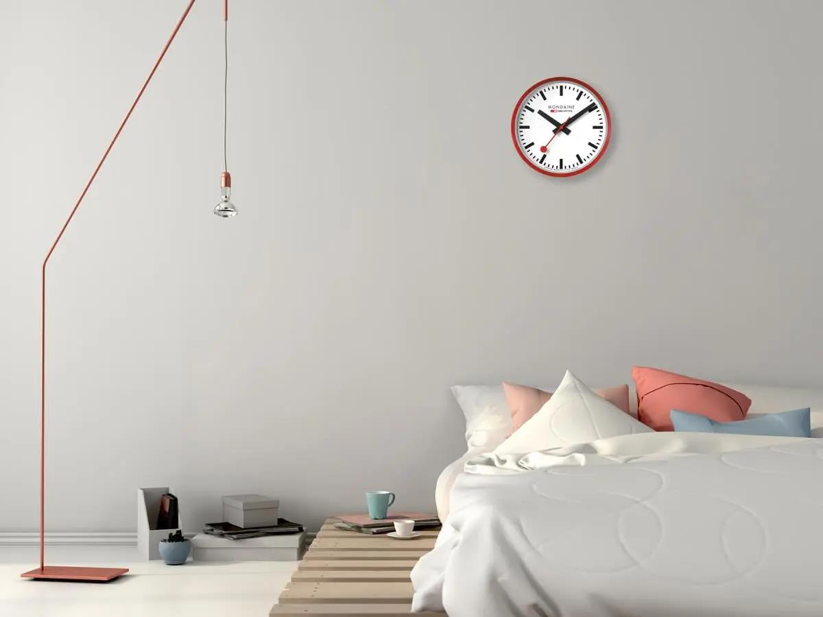 Mondaine Swiss Railways 250mm Red Wall Clock A990.CLOCK.11SBC