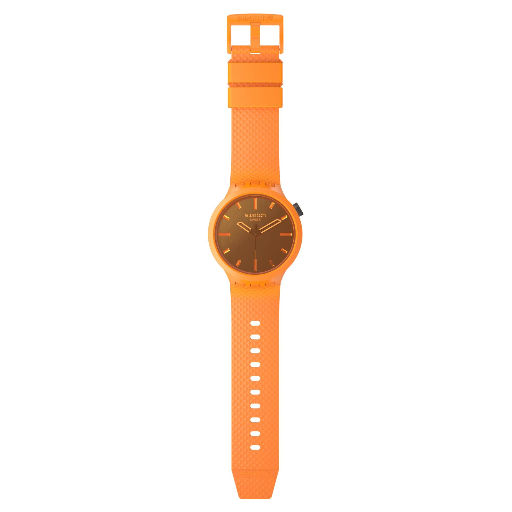 Swatch Big Bold Crushing Orange Bio-Sourced Silicone Watch SB05O102
