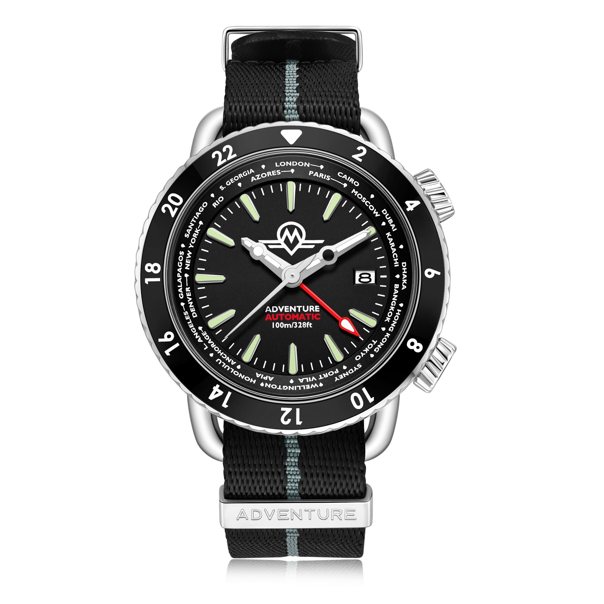 Monro Adventure Urban Schwarzes Zifferblatt Automatik Herren Uhr MA-1