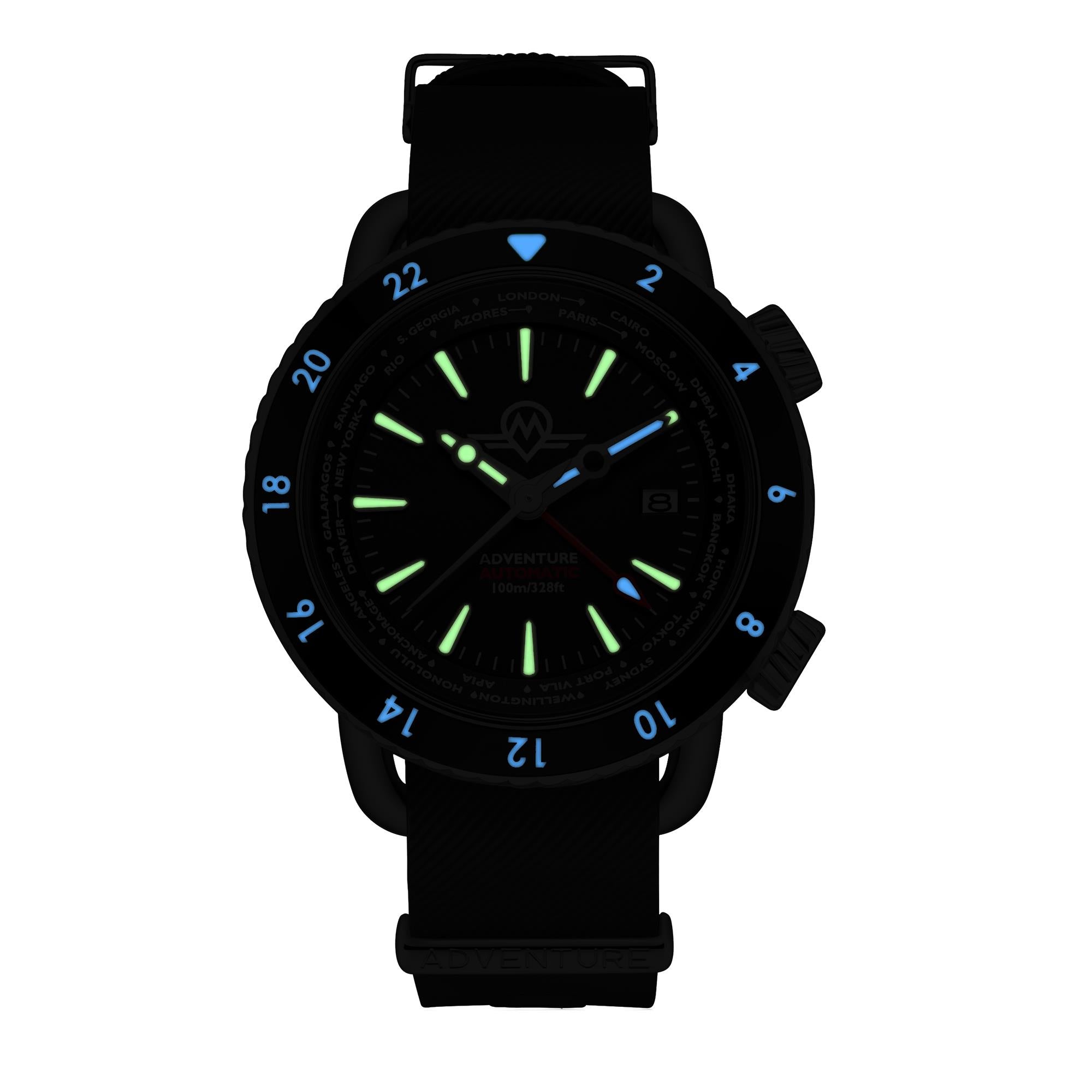 Monro Adventure Urban Schwarzes Zifferblatt Automatik Herren Uhr MA-1