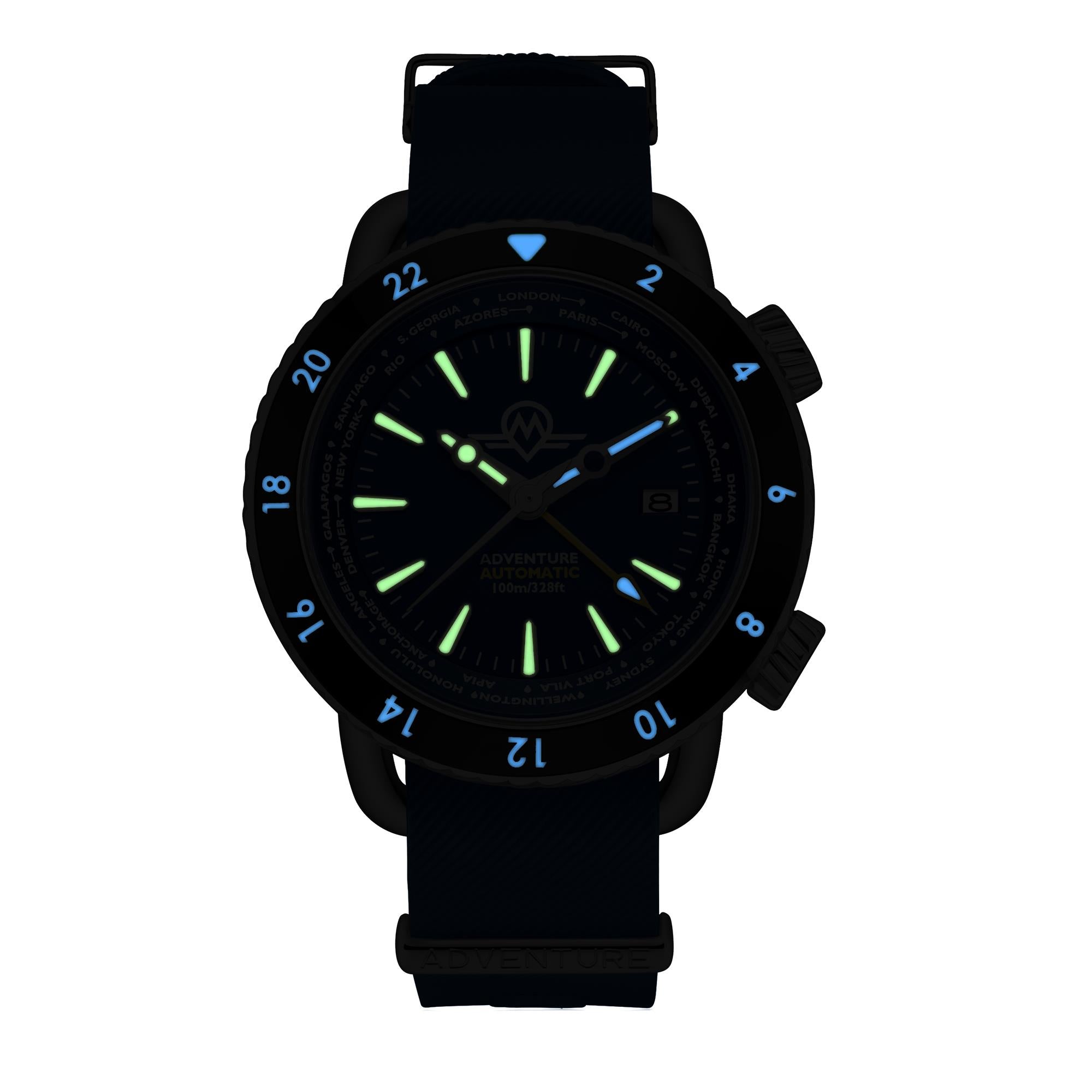 Monro Adventure Deep Sea Blue Dial Automatic Men's Watch MA-2