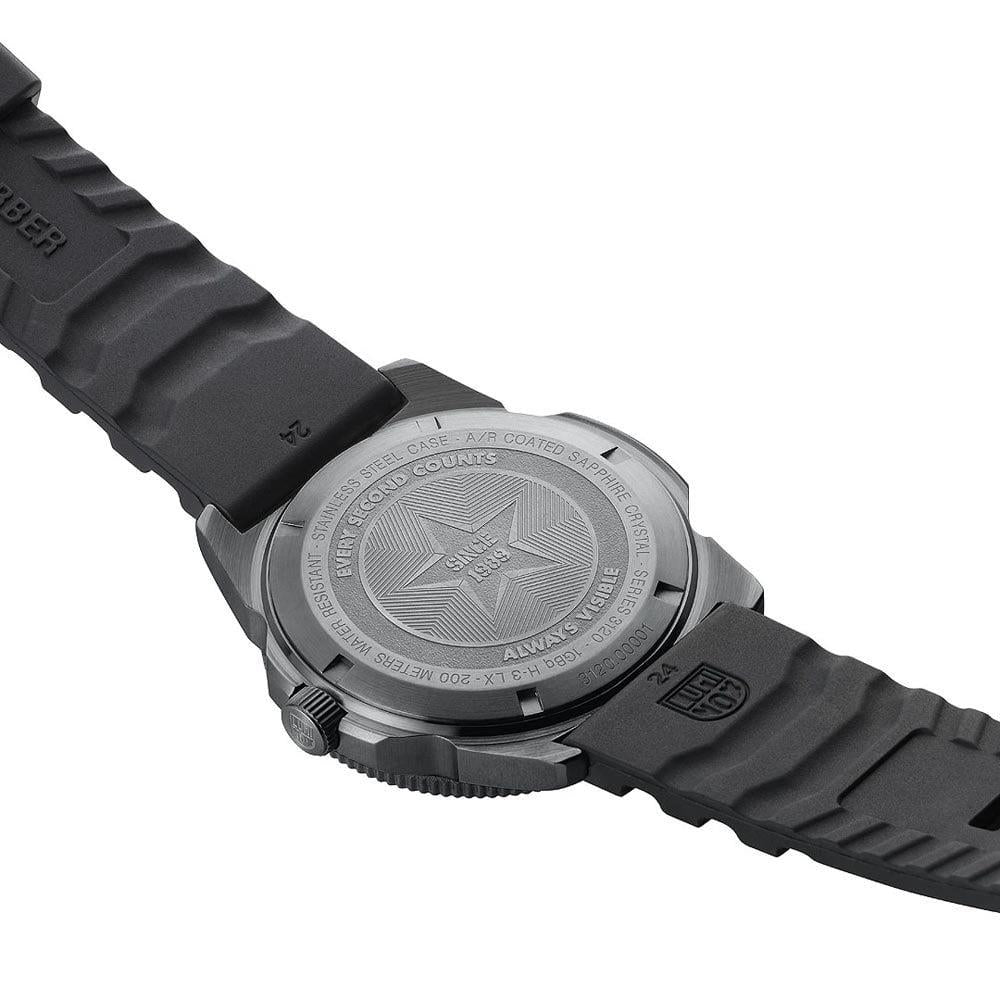 Luminox Pacific Diver Quarzbewegung Schwarzes Zifferblatt Gummiarmband Herren Uhr XS.3121.BO