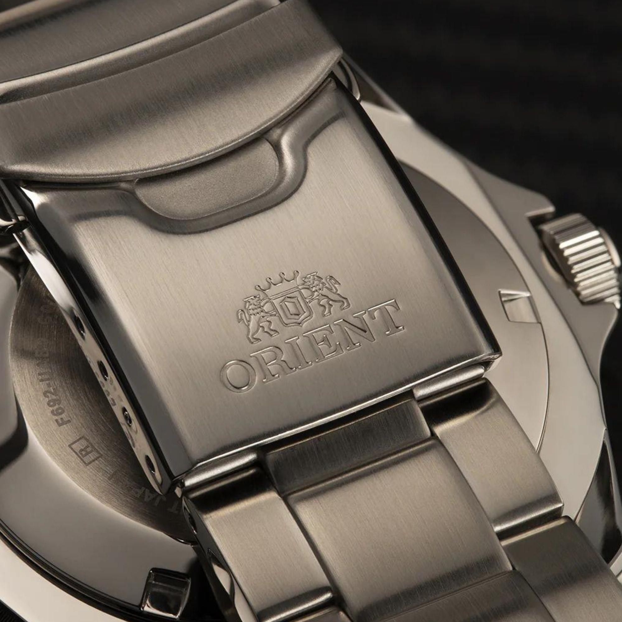 Orient Kano 44mm Grünes Zifferblatt Stahl Herren Automatik Uhr RA-AA0914E19B