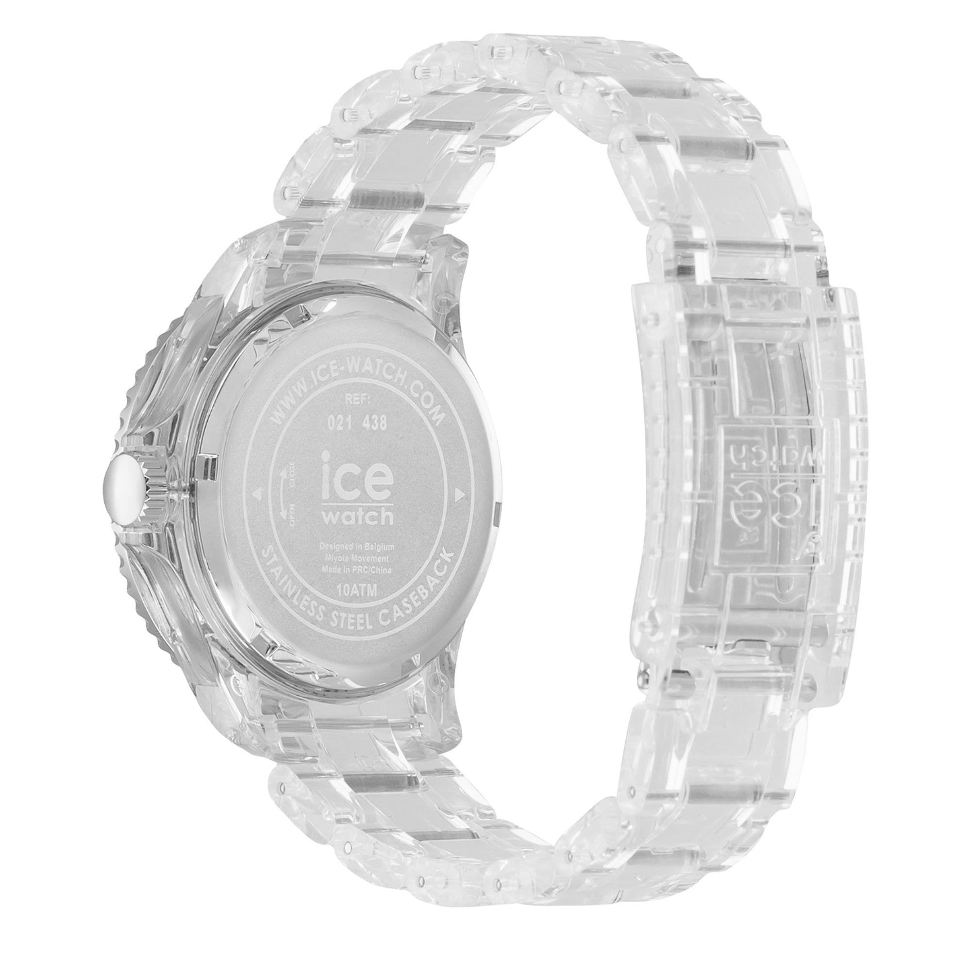 ICE Clear Sunset Yoga Multicolor Gradient Dial Silicone Strap Watch 021438