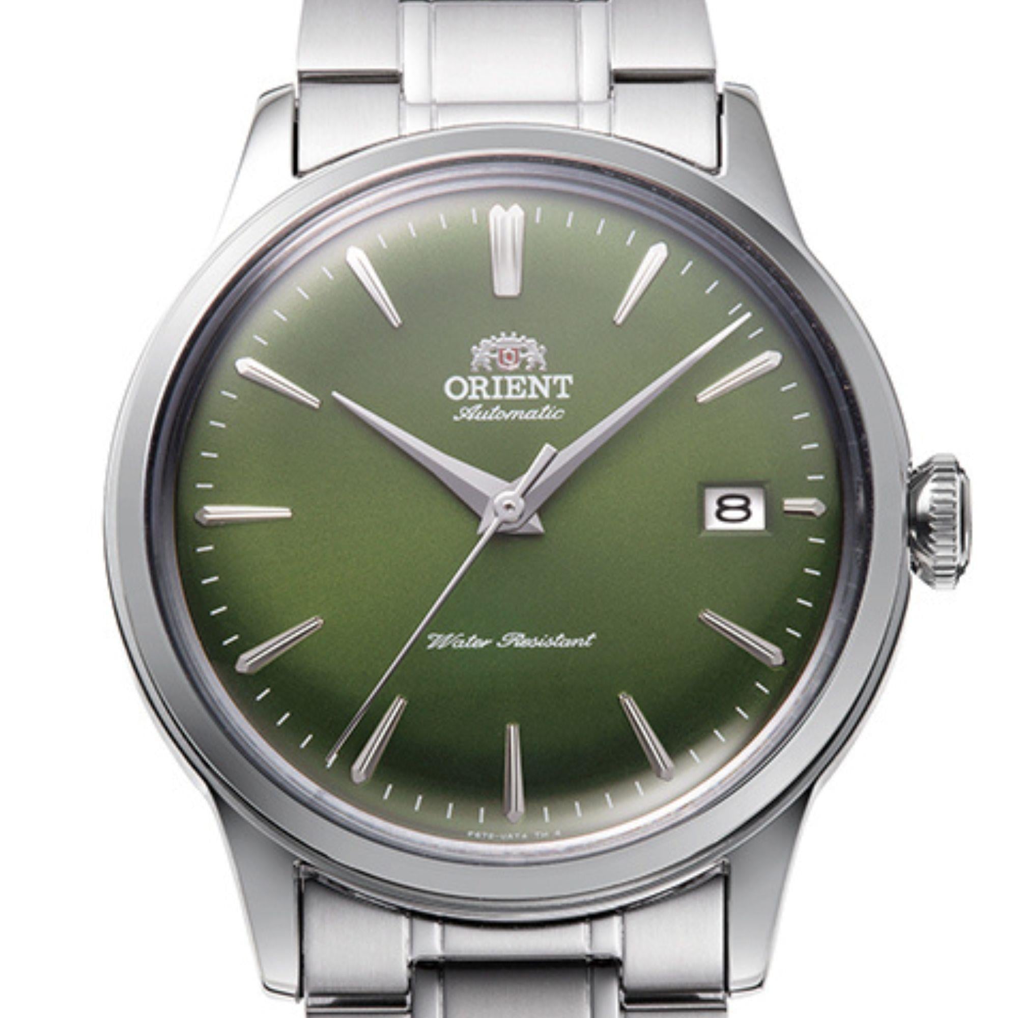 Orient Bambino 38mm Green Dial Steel Mens Automatic Watch RA-AC0M09E30B
