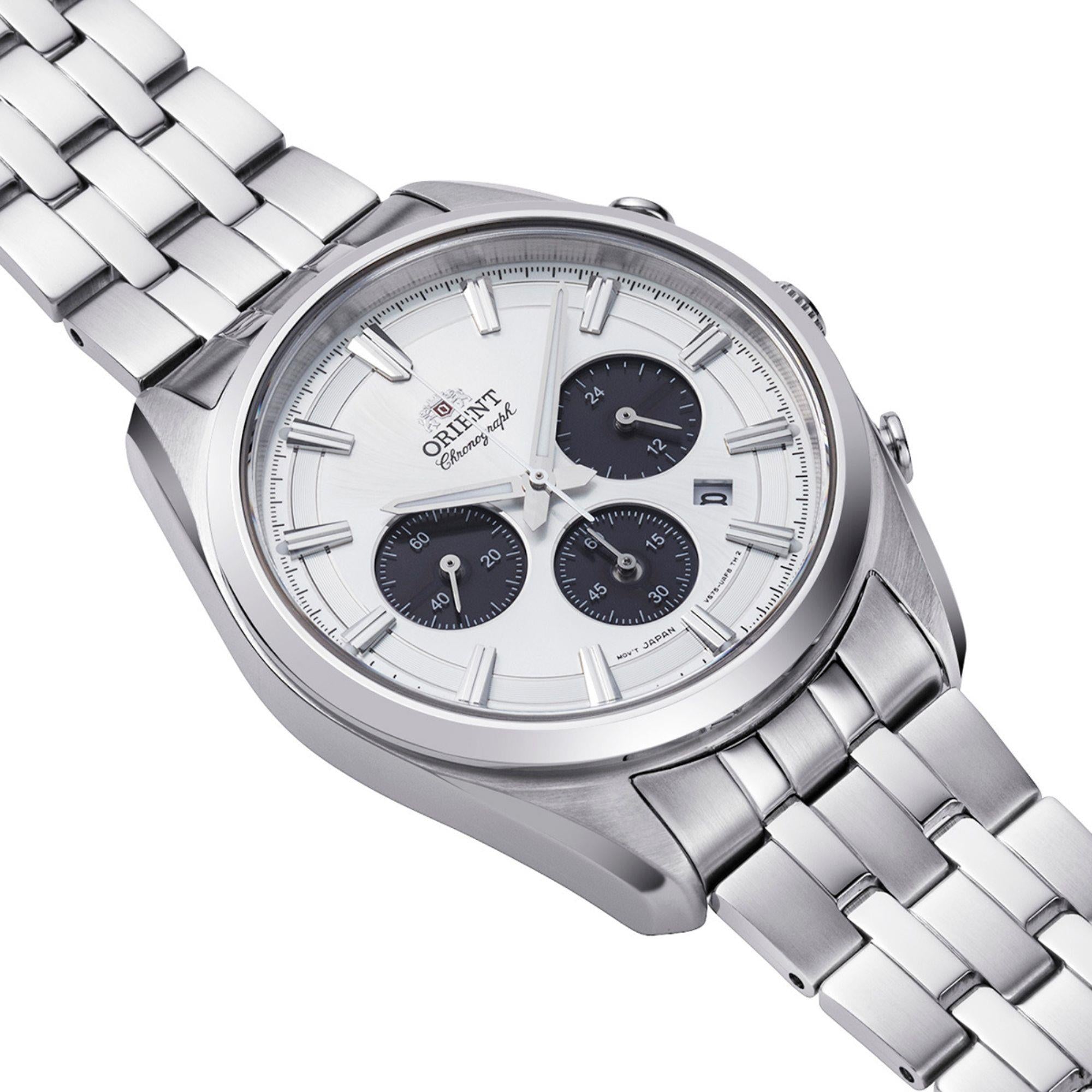 Orient Contemporary Stretto Solar Chronograph Mens Watch RA-TX0305S10B