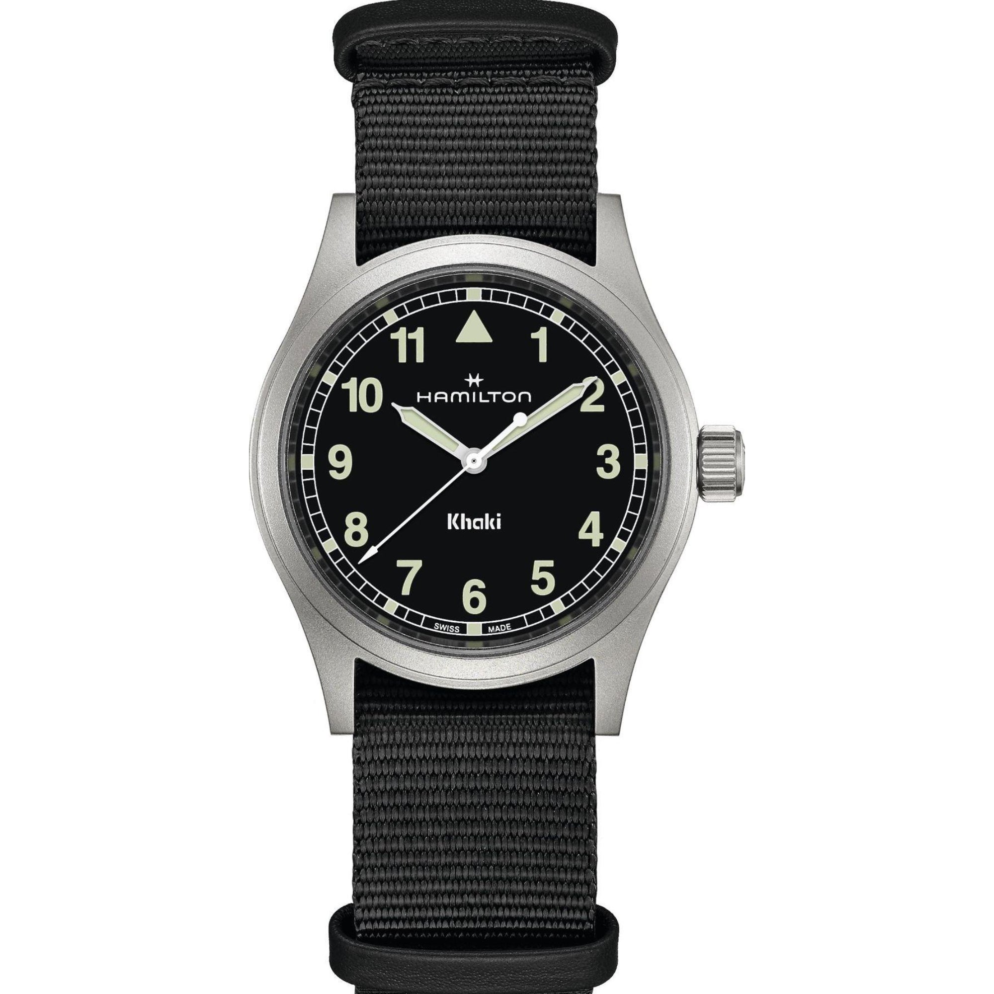 Hamilton Khaki Field Quartz Black Dial NATO Strap Men’s Watch H69401430
