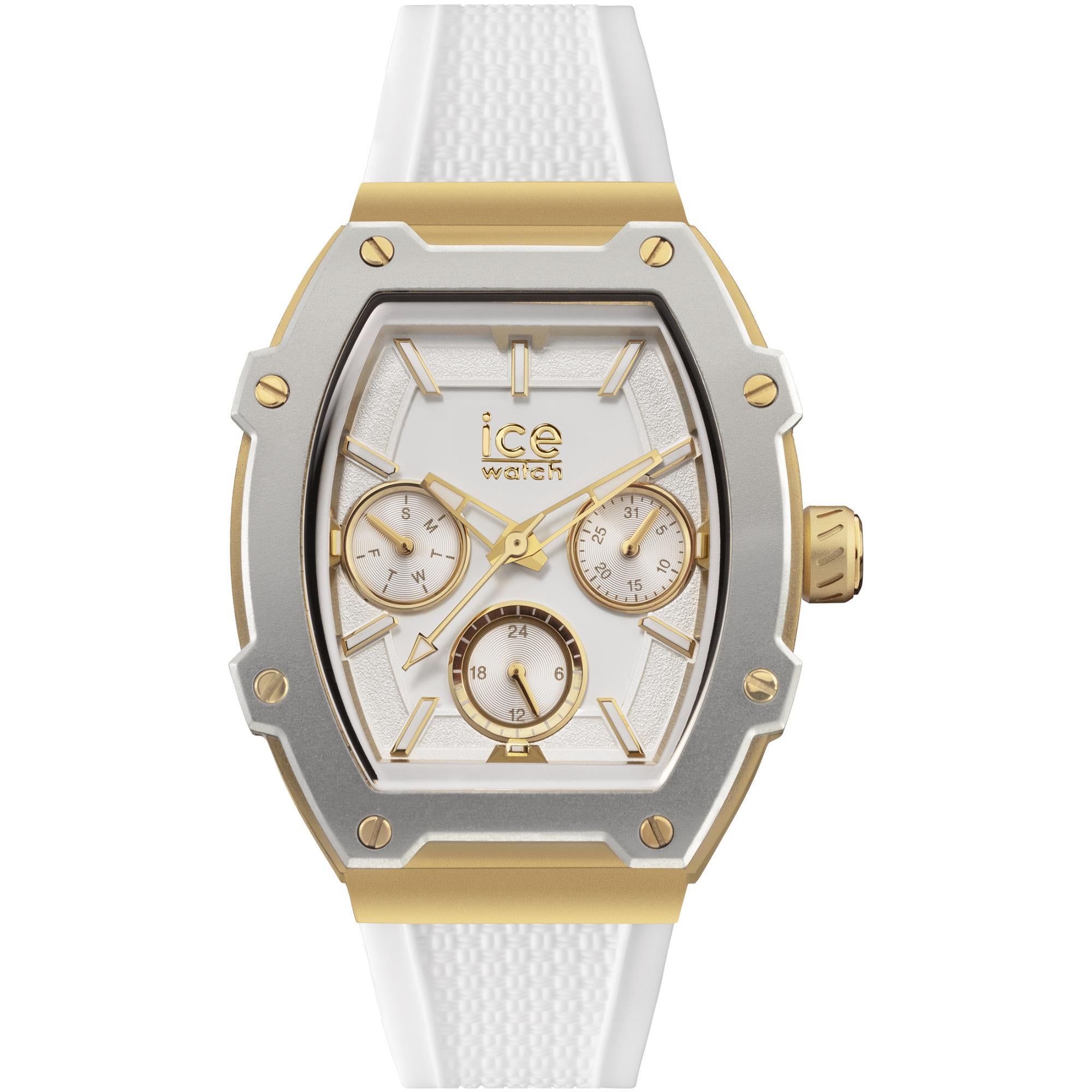 ICE Boliday Quartz White Dial Silicone Strap Unisex Watch 022871