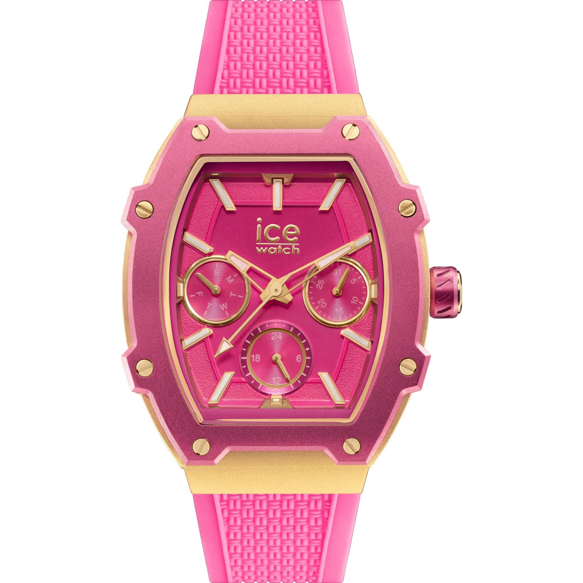 ICE Boliday Quartz Wild Pink Dial Silicone Strap Unisex Watch 023288