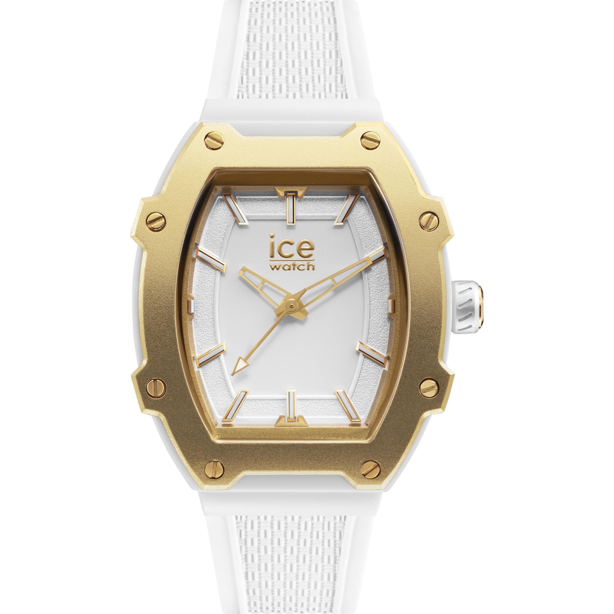 ICE Boliday Quartz White Gold Dial Silicone Strap Unisex Watch 023318