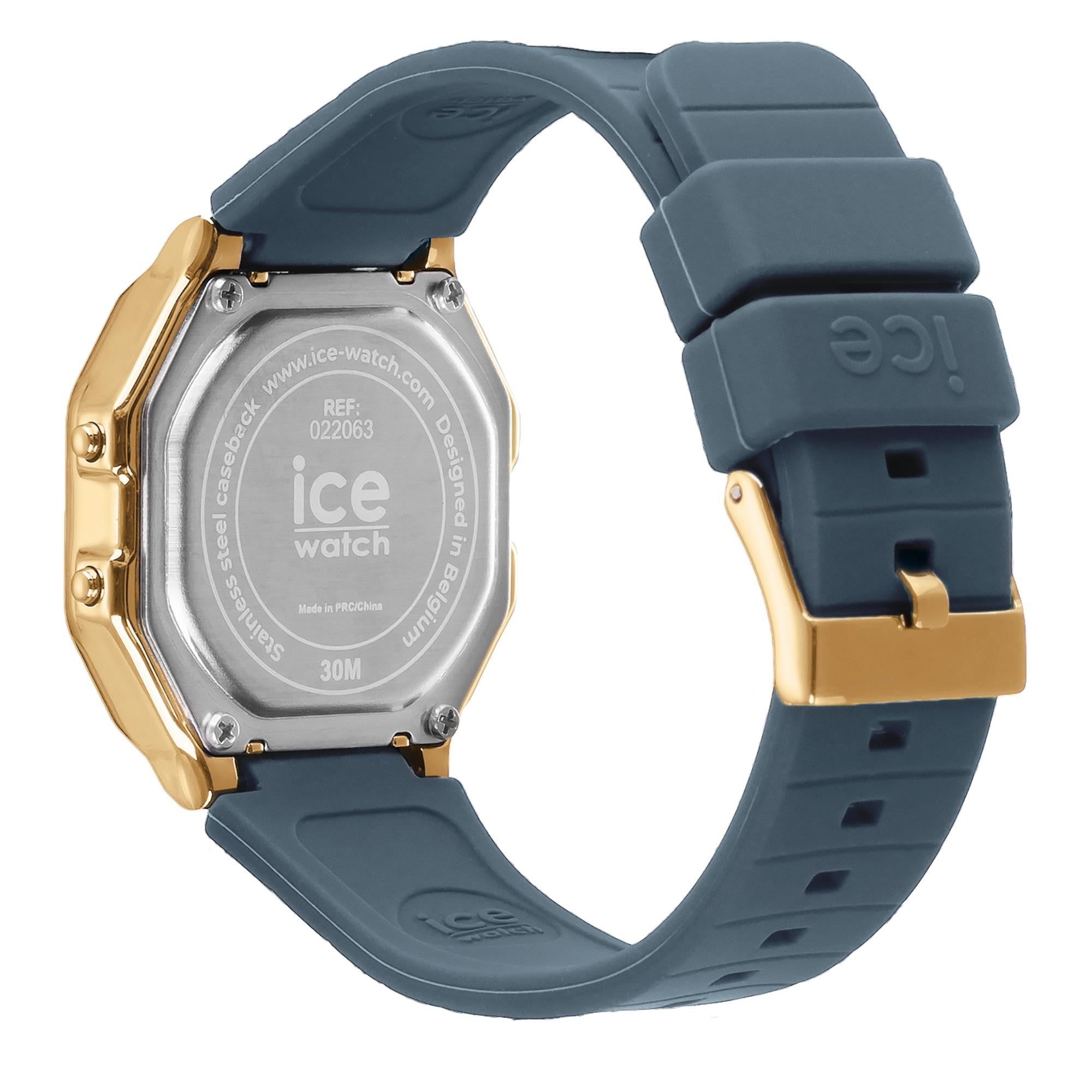 ICE Digit Retro Digital Midnight Blue Dial Small Strap Women’s Watch 022067