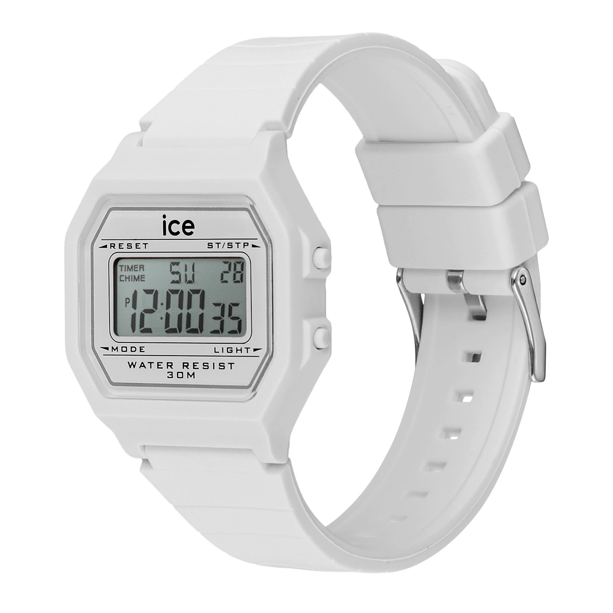 ICE Digit Retro White Digital Silicone Strap Women's Watch 022899