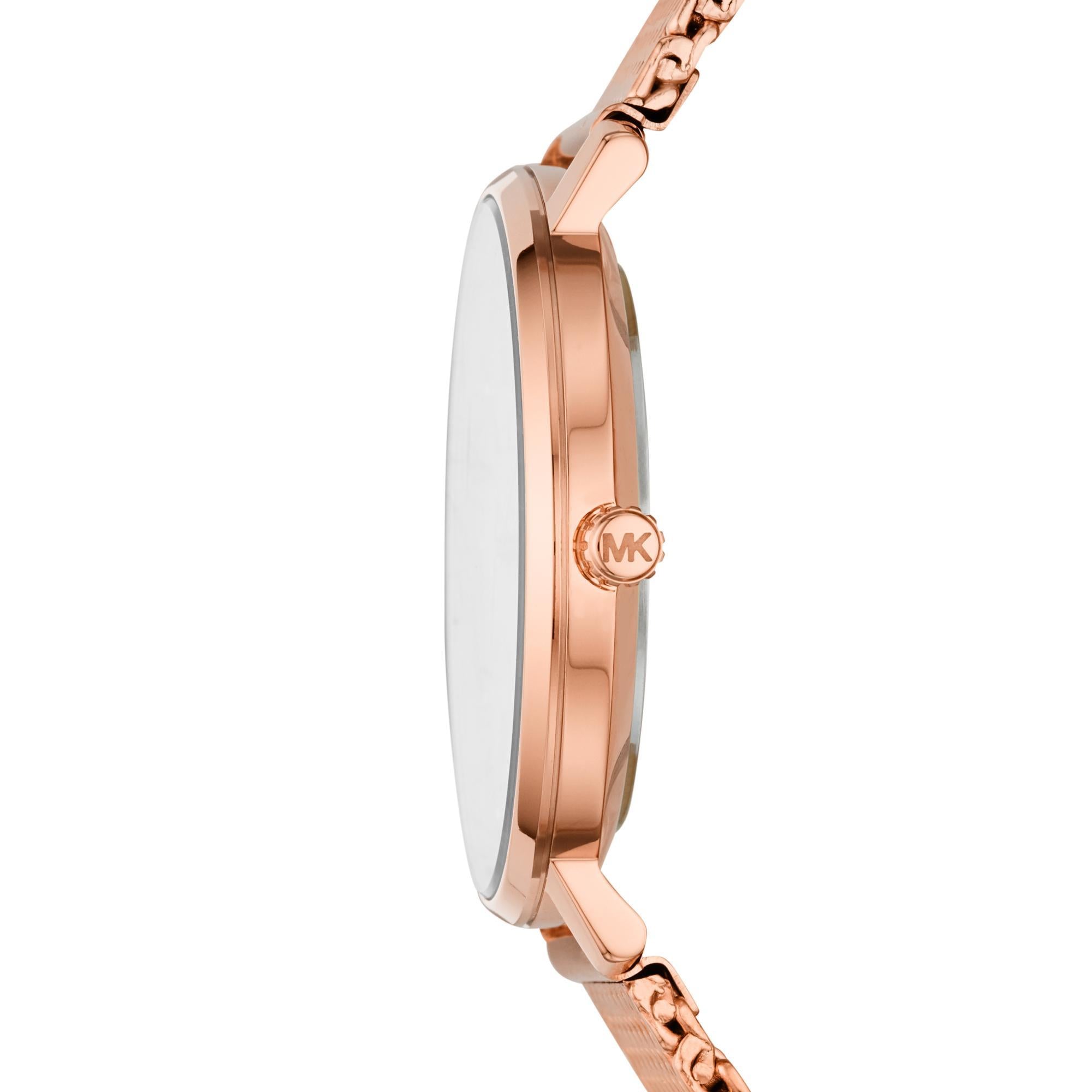 Michael Kors Pyper Roségold-Ton Edelstahl Roségold Zifferblatt Damen Uhr MK4340