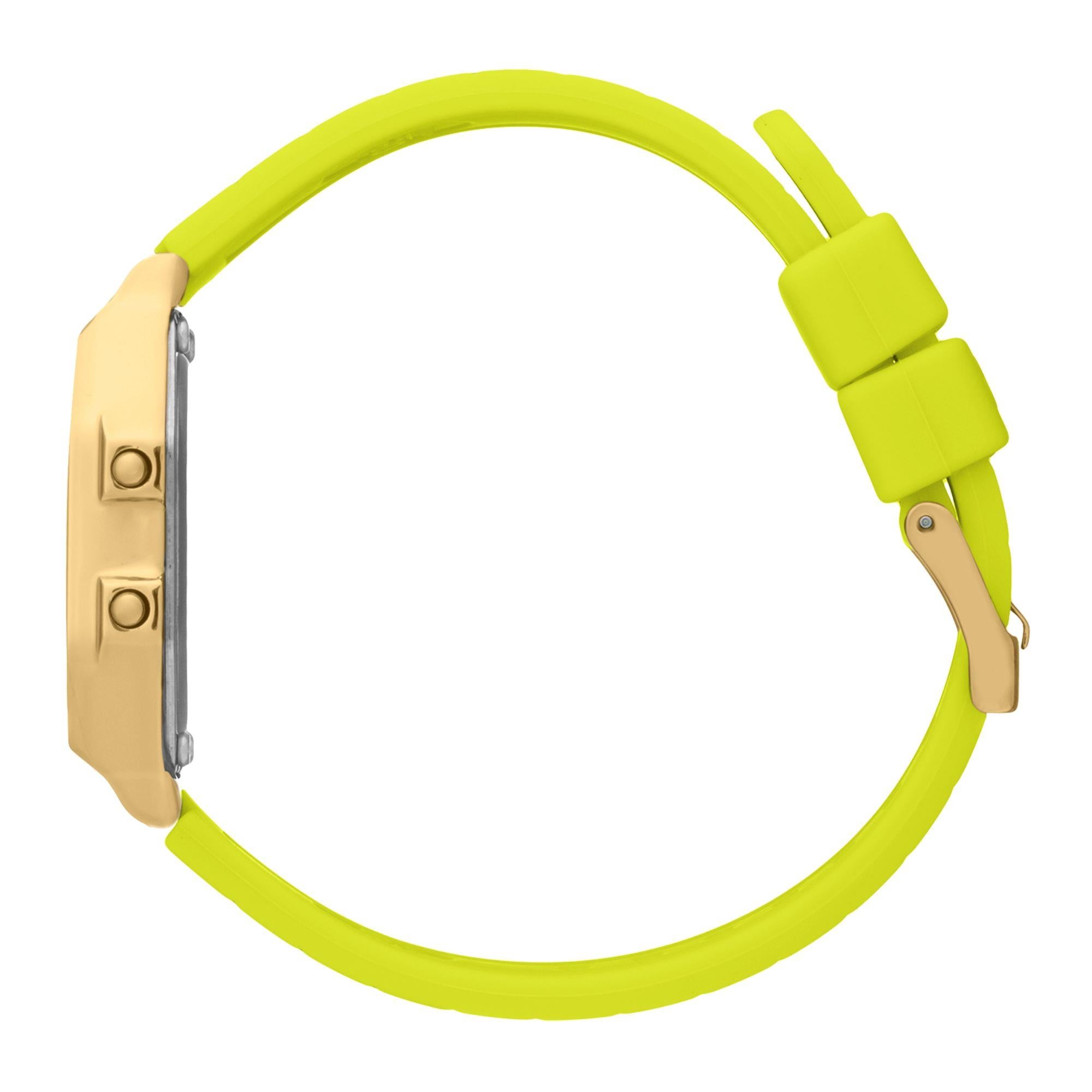 ICE Digit Retro Digital Yellow Silicone Strap Watch 022054