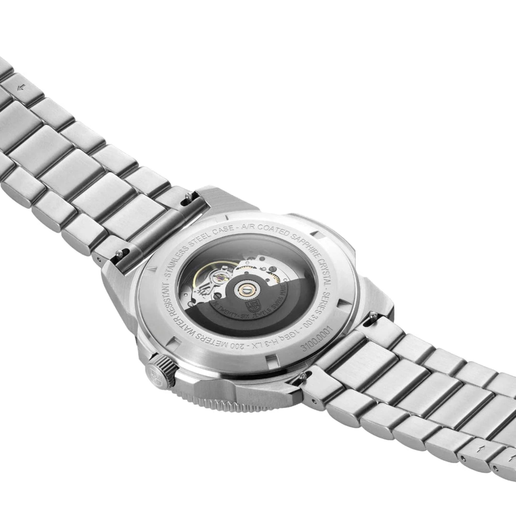 Luminox Pacific Diver Automatik-Uhr aus Edelstahl mit blauem Zifferblatt für Herren XS.3104