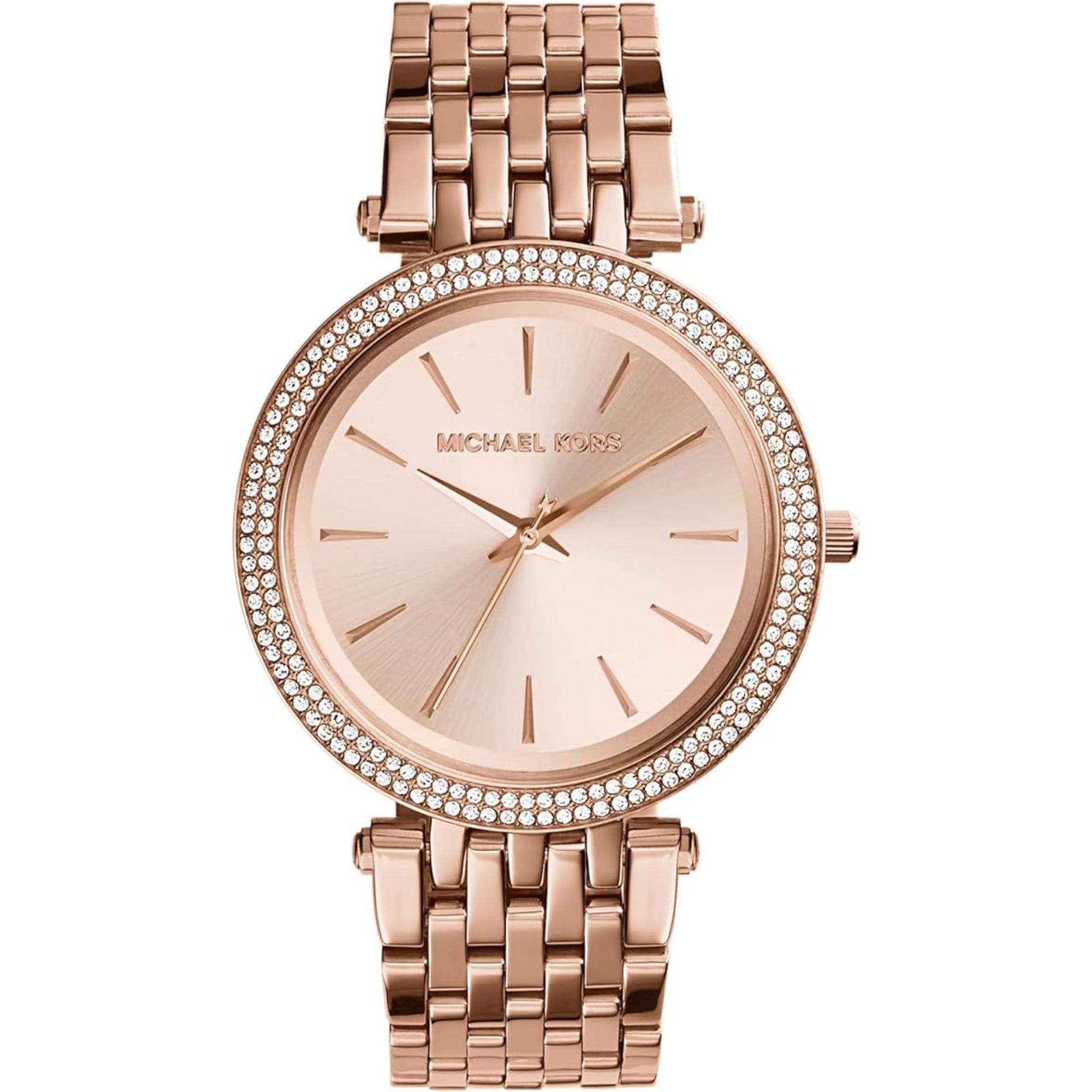 Michael Kors Darci Glitz Rose-Gold Dial Steel Strap  Women’s Watch MK3192