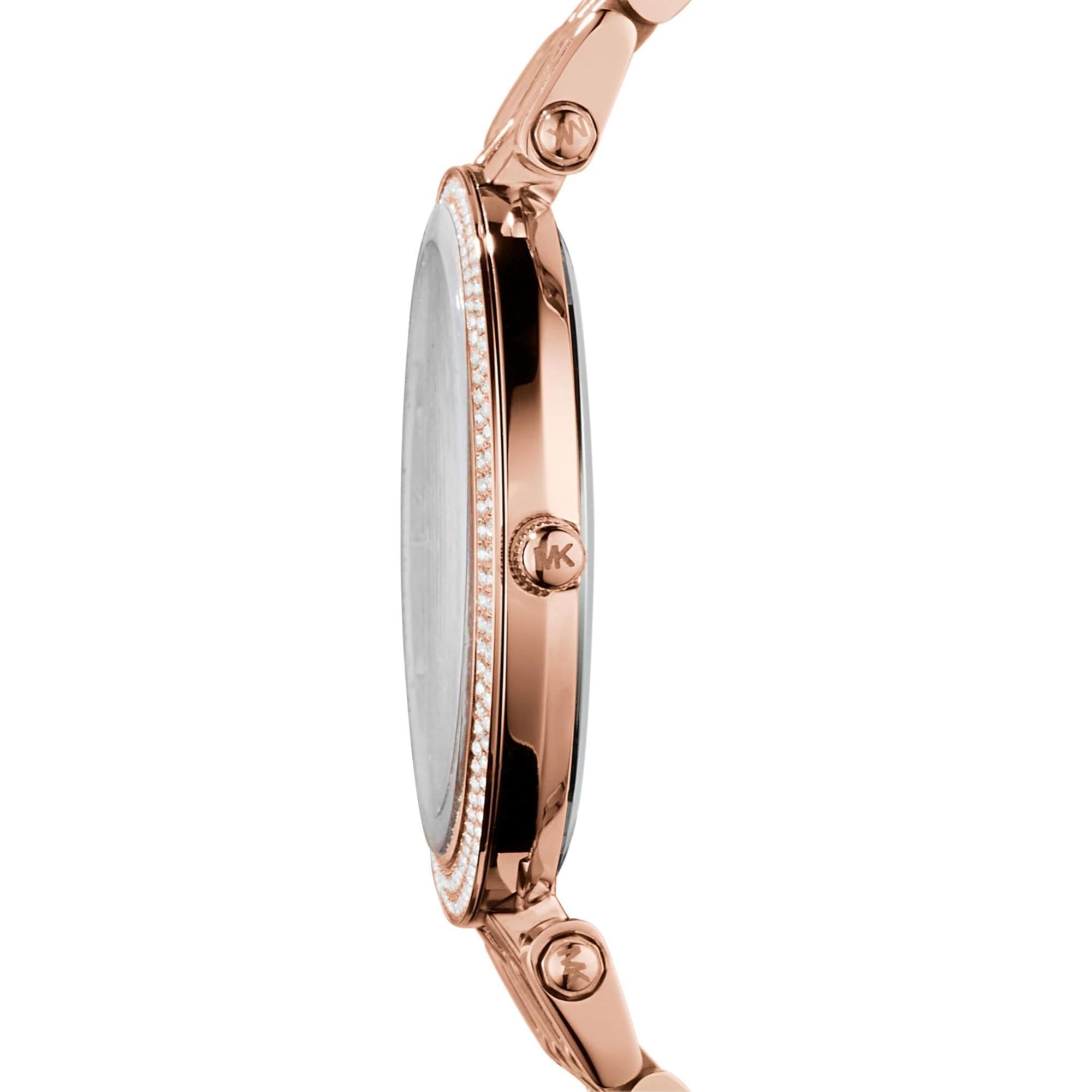 Michael Kors Darci Glitz Rose-Gold Dial Steel Strap  Women’s Watch MK3192