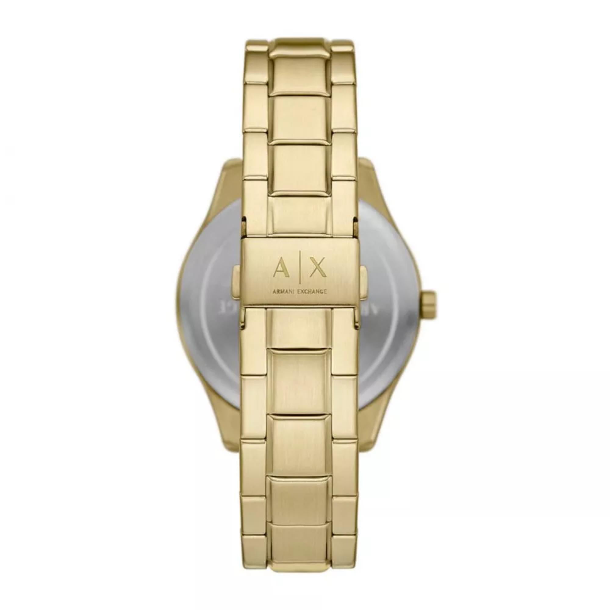 Armani Exchange Dante 42mm Chronograph Schwarzes Zifferblatt Stahl Herren Quarz Uhr AX1875
