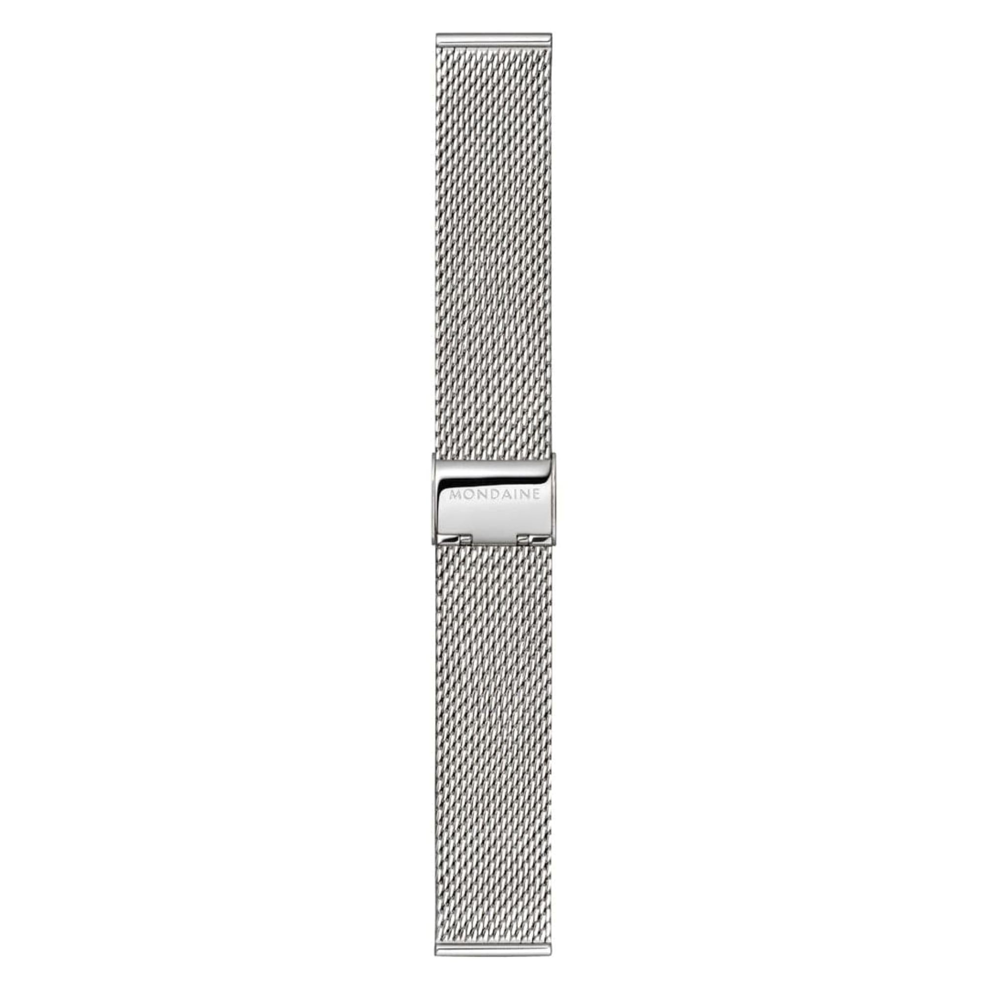Mondaine EVO2 Quarz Weißes Zifferblatt Stahlarmband Herren Uhr MSE.40110.SM