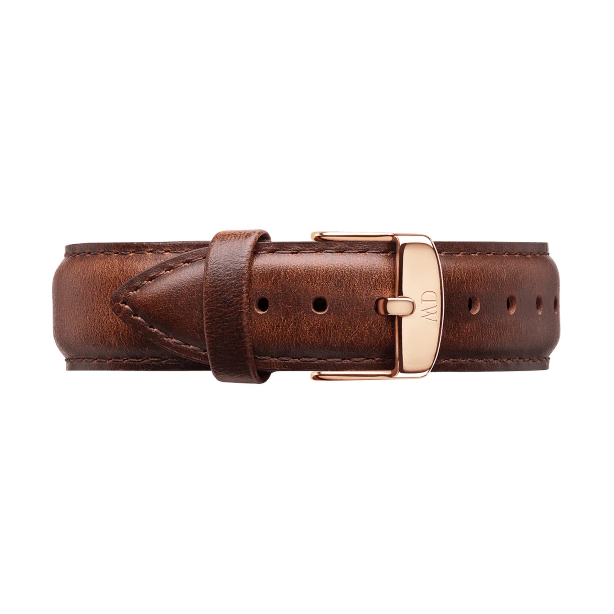 Daniel Wellington Classic 36mm Weißes Zifferblatt Leder Herren Quarz Uhr DW00100035