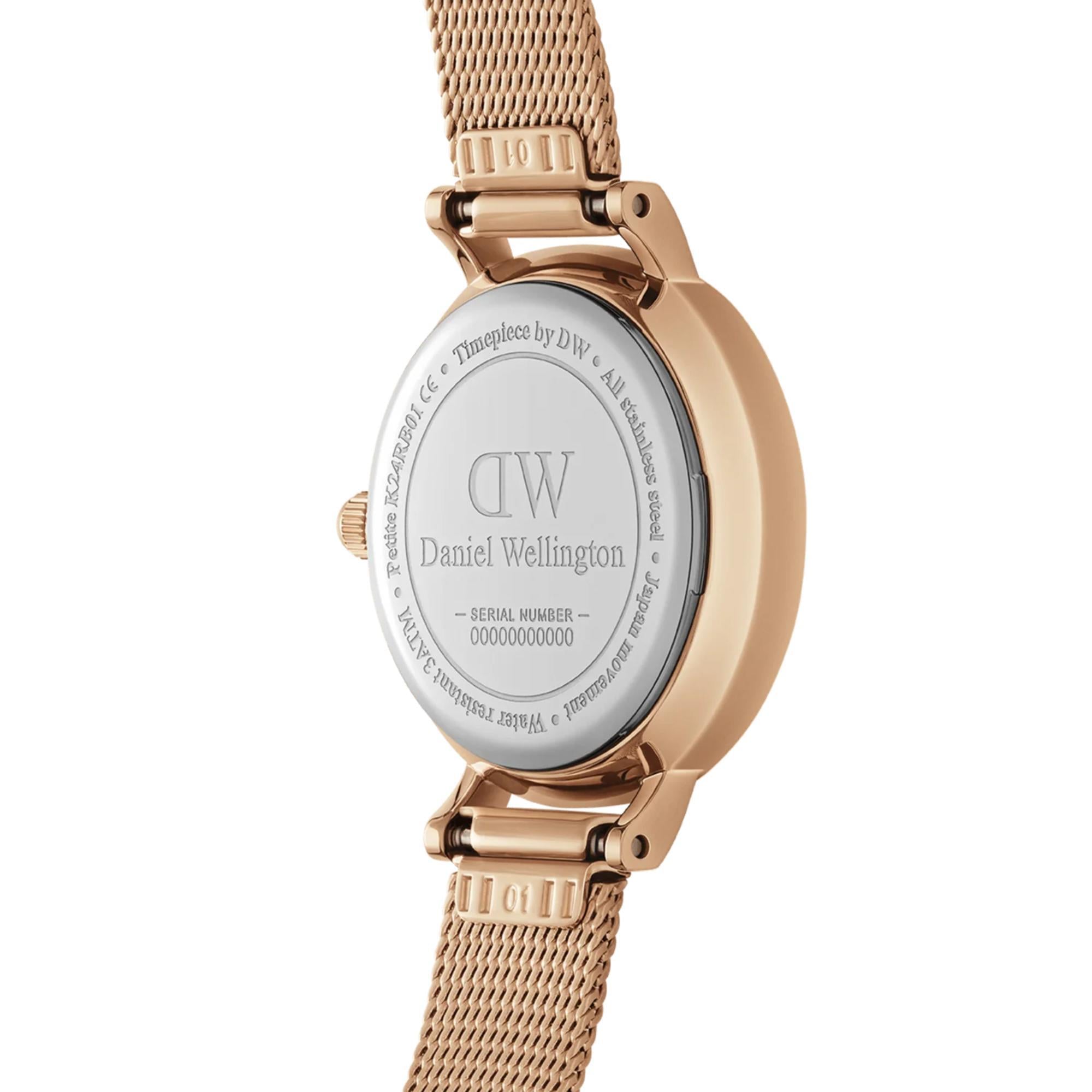 Daniel Wellington Petite 24mm White Dial Steel Ladies Quartz Watch DW00100447