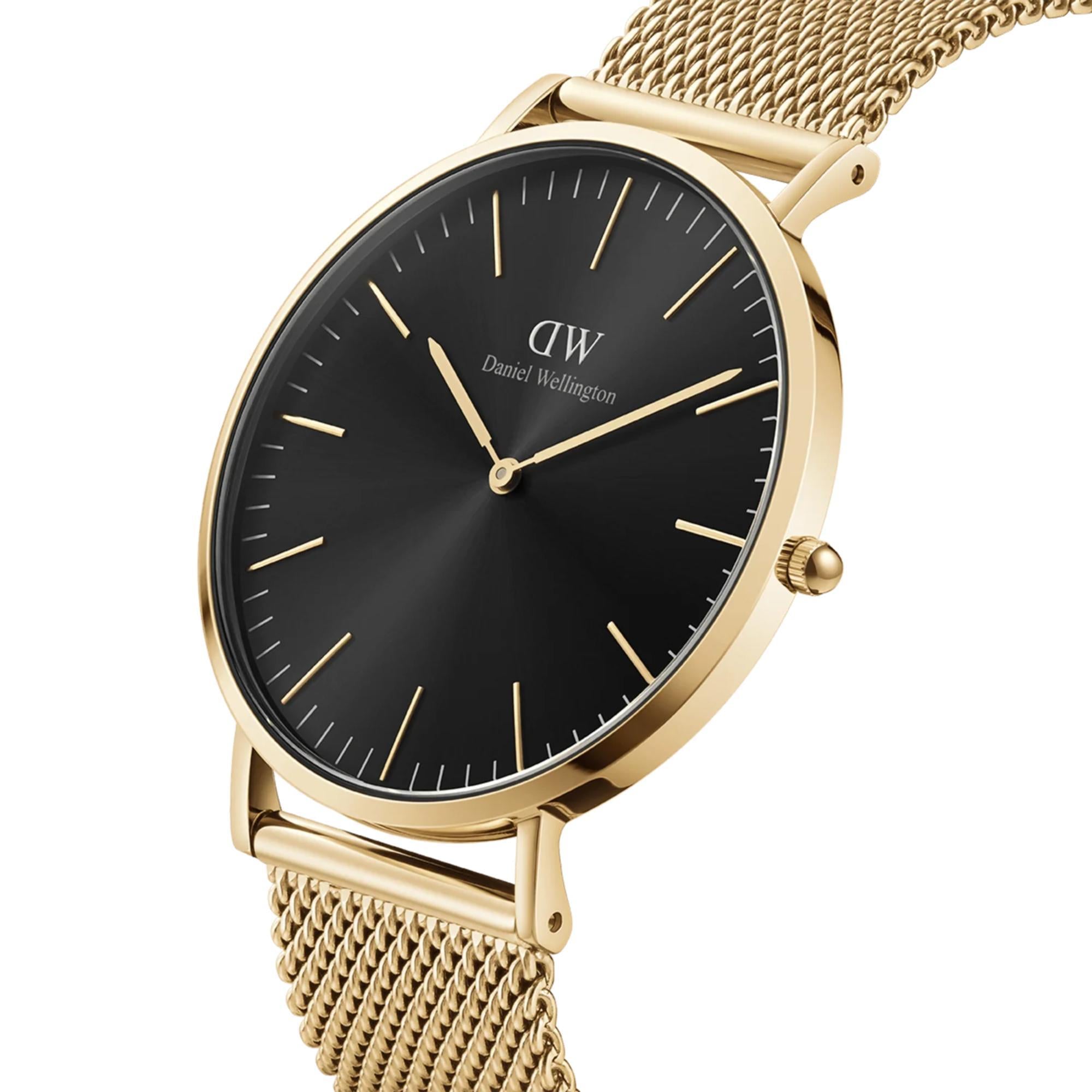 Daniel Wellington Classic 40mm Black Dial Steel Mens Quartz Watch DW00100631